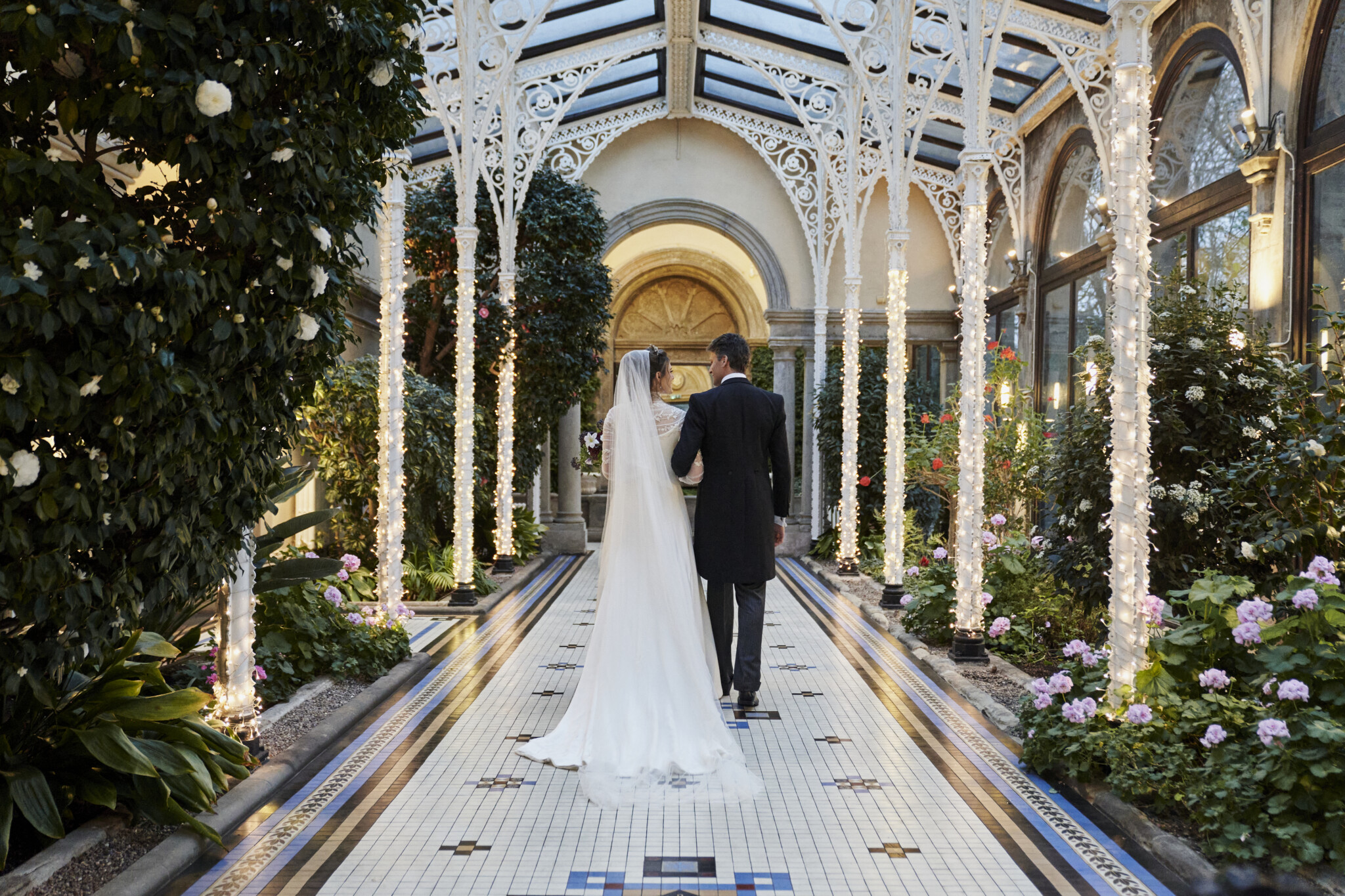 Phillipa Lepley Bride Clementine Christmas Wedding High Neck Embroidered Long Sleeve Dress