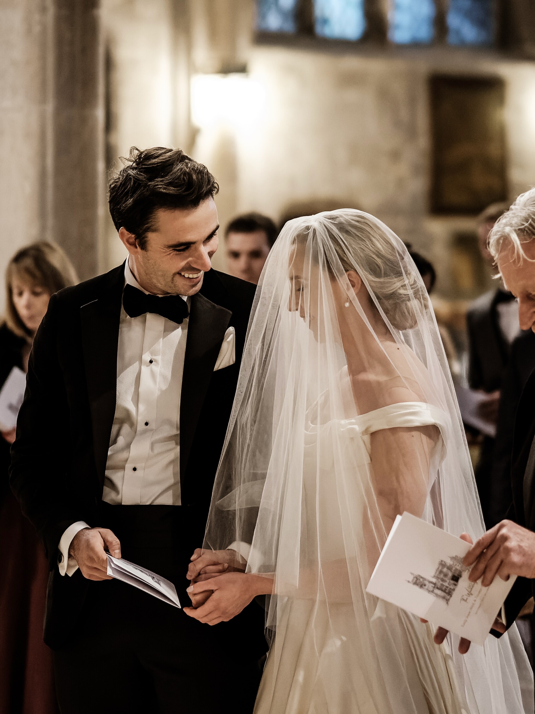 Phillipa Lepley Bride Emily Couture Bespoke Duchess Satin Wedding Dress Christmas Wedding