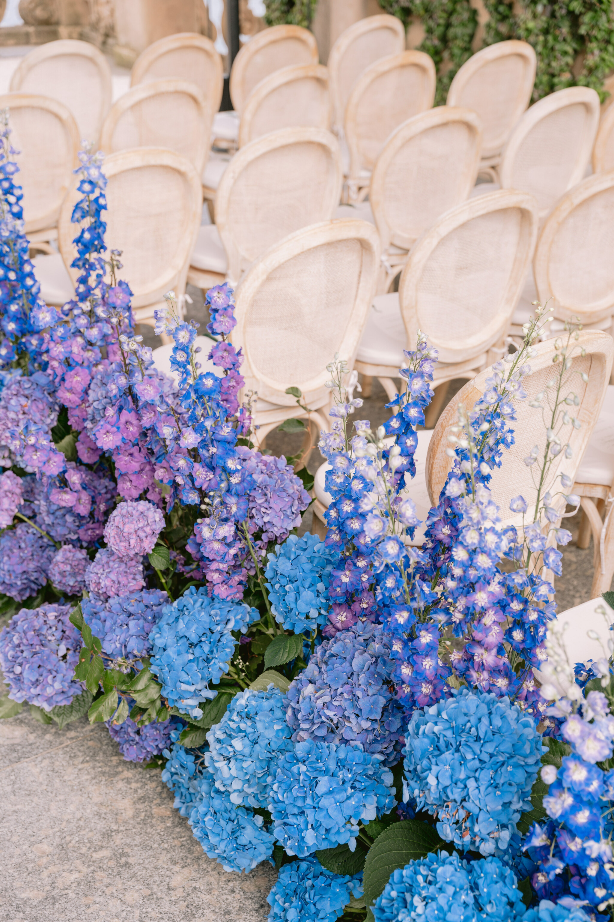 Phillipa Lepley Bride Katie Couture Off The Shoulder Duchess Satin Column Dress Bespoke Floral Embroidery Lake Como Wedding