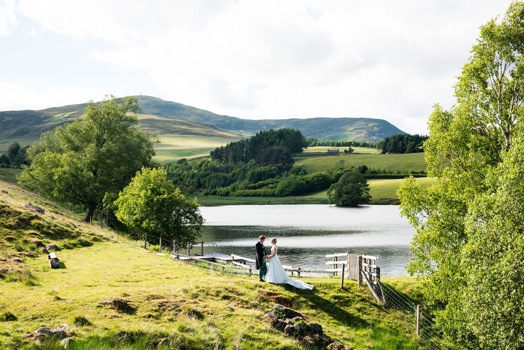 Phillipa Lepley Bride Roseanna Balmoral Wedding High Neck Embroidered Wedding Dress