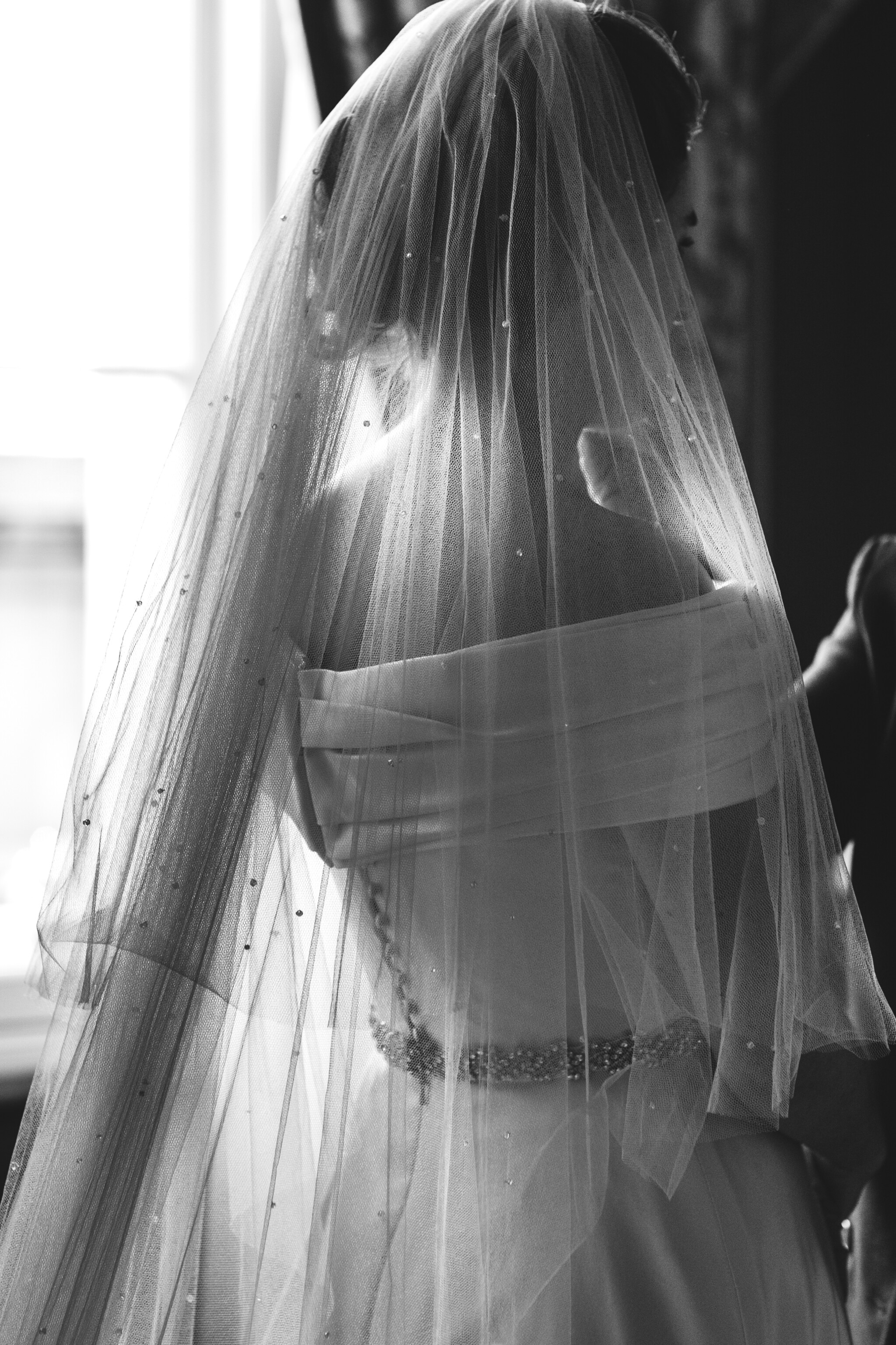 Phillipa Lepley Bride Georgina Corseted Duchess Satin Draped Collar Wedding Gown