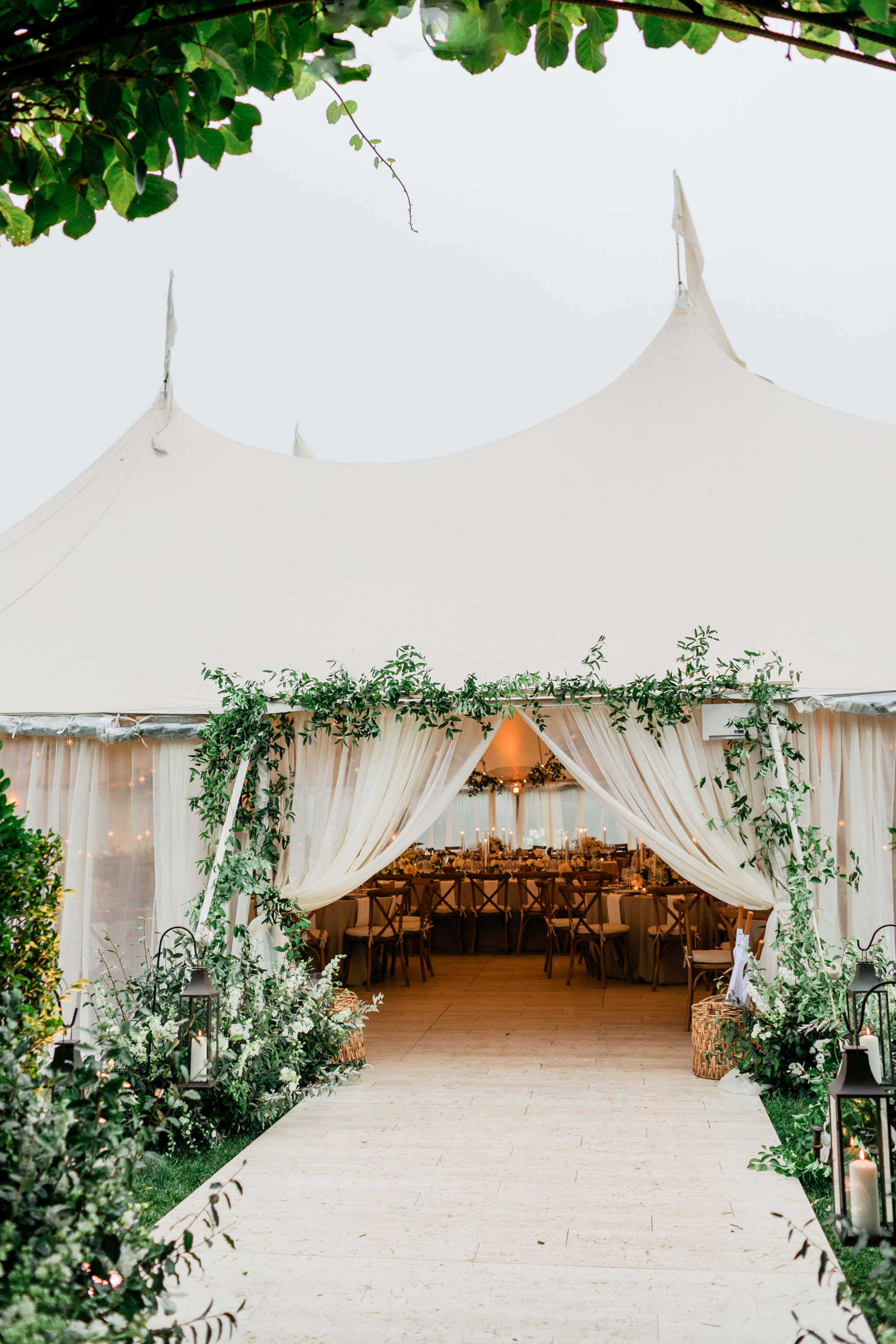 Phillipa Lepley Bride Madison Hamptons Wedding Duchess Satin Strapless A Line Dress with Lace Cap Sleeve Bridal Top