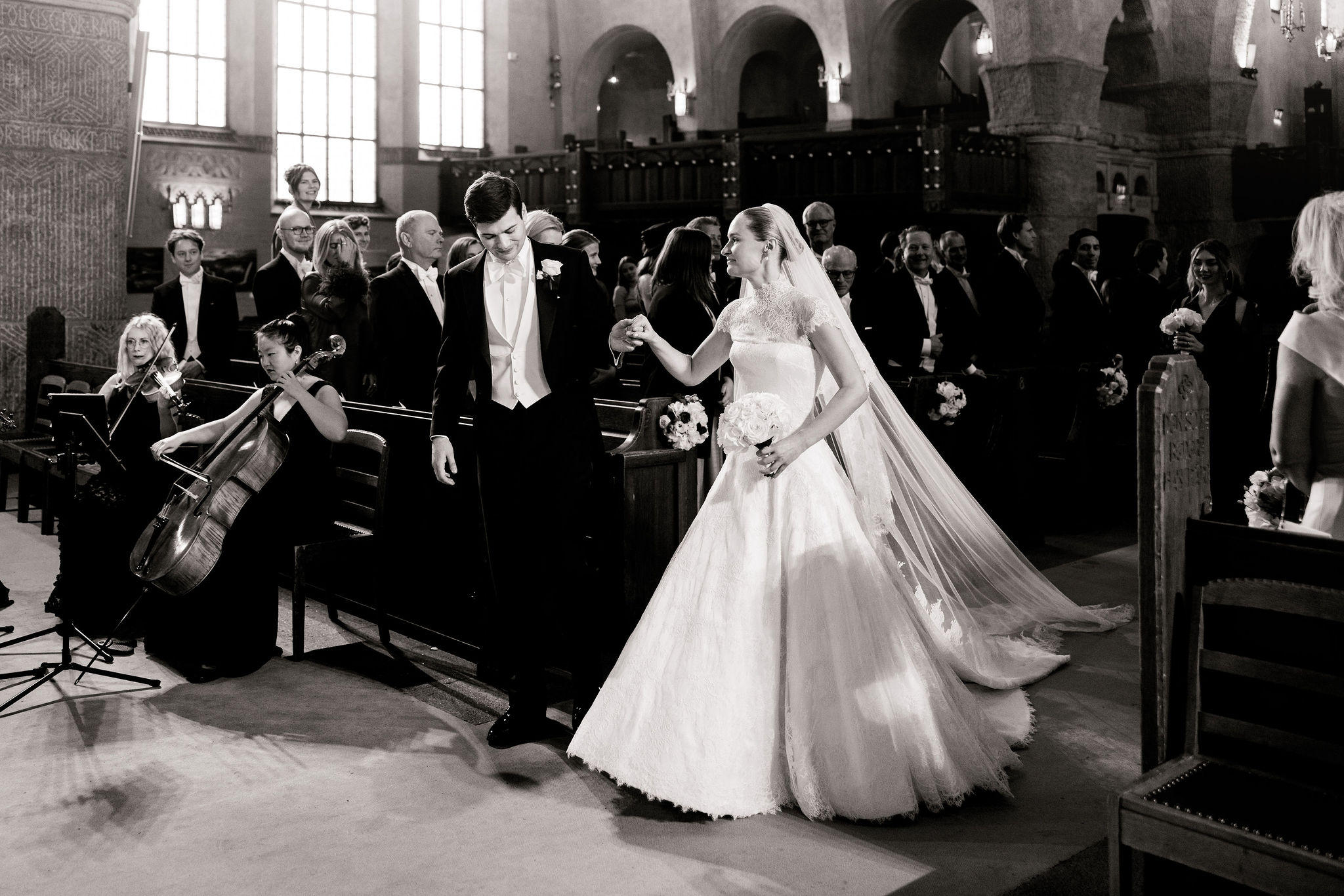 Phillipa Lepley Bride Hedvig High Neck Lace Wedding Dress And Lace Veil