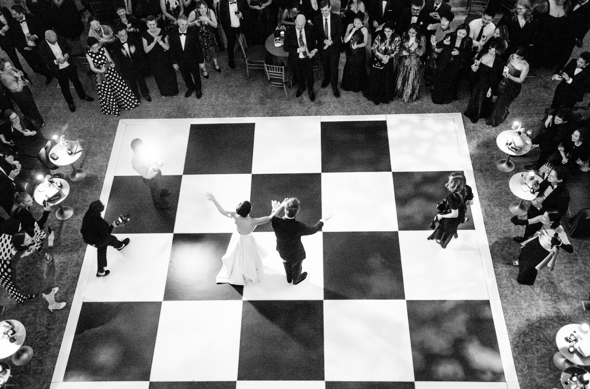 Phillipa Lepley Bride Jessica Corseted Strapless Bow Wedding Dress Bespoke Overskirt New York City Wedding