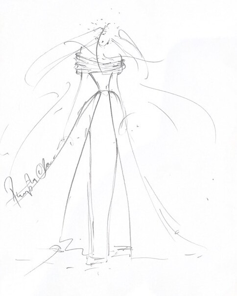 Phillipa Lepley Bride Blaize Off The Shoulder Bespoke Duchess Satin Gown With Detachable Overskirt