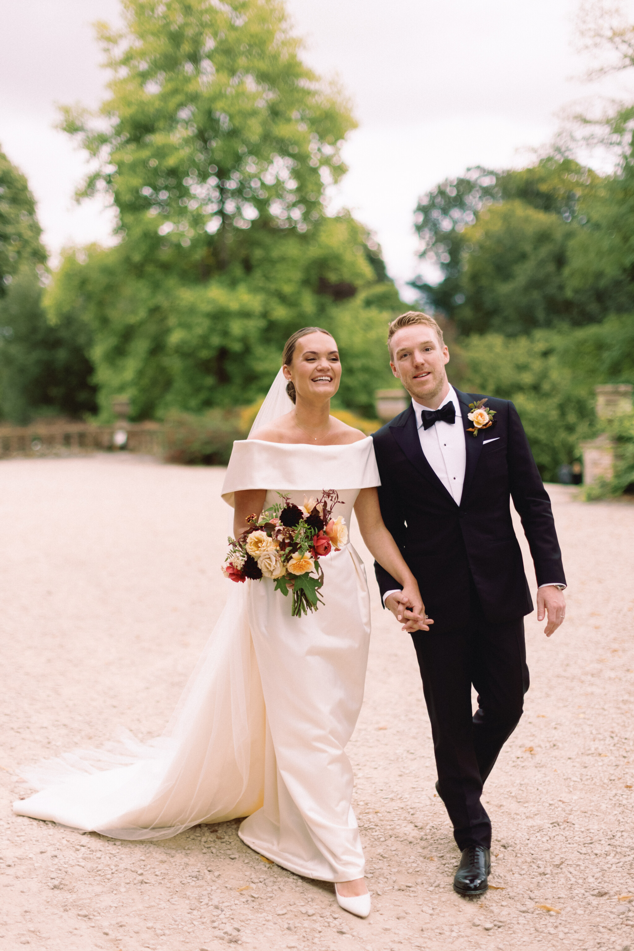 Phillipa Lepley Bride Sophie Modern Duchess Satin Off The Shoulder Wedding Dress