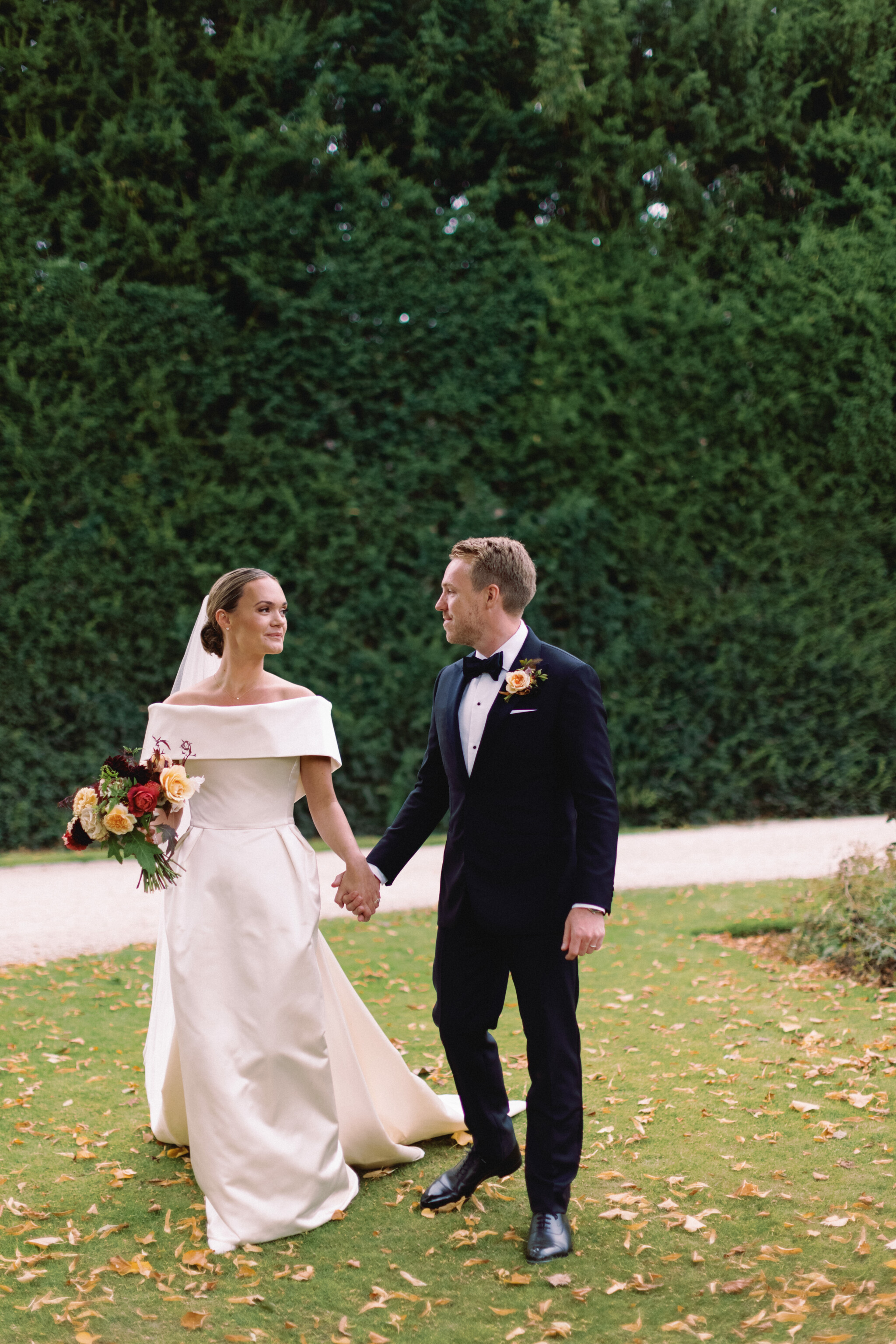 Phillipa Lepley Bride Sophie Modern Duchess Satin Off The Shoulder Wedding Dress