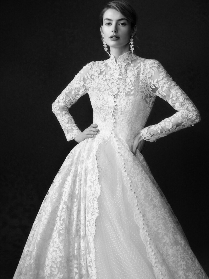 Phillipa Lepley Couture Wedding Dress Radiance Collection Vienna Apple & Oak Coat