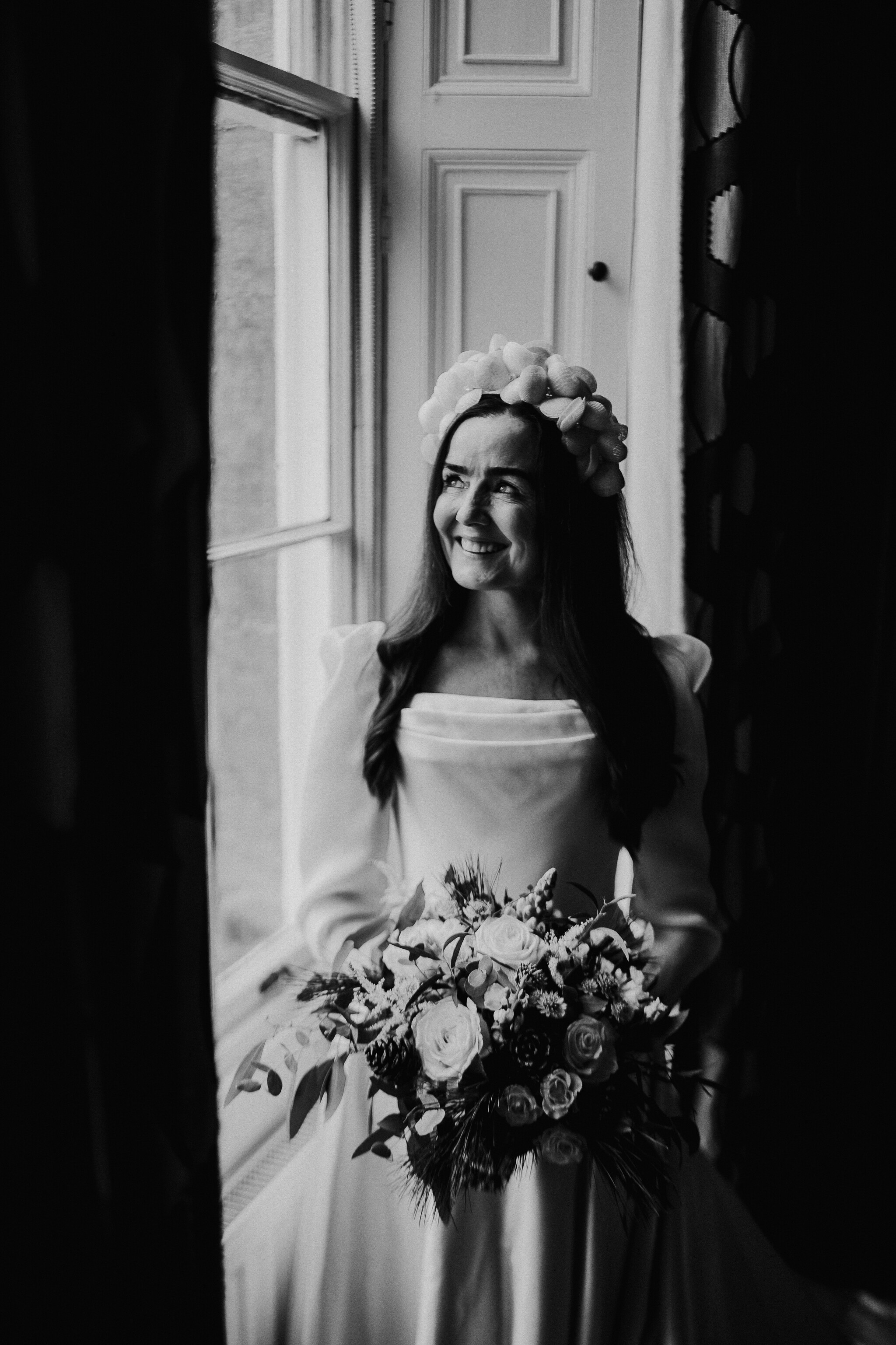 Phillipa Lepley Bride Vanessa Couture Duchess Satin Wedding Dress With Organza Long Sleeves