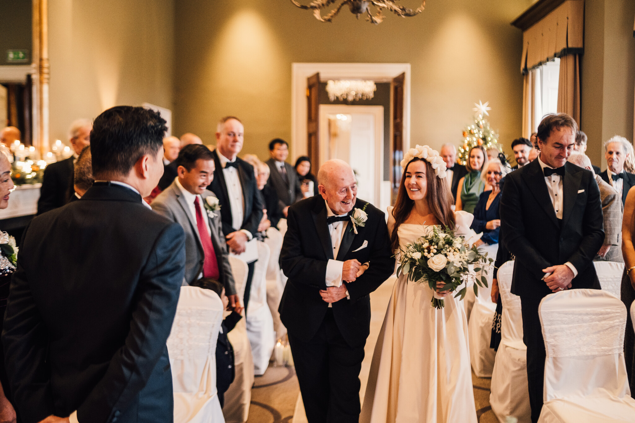 Phillipa Lepley Bride Vanessa Couture Duchess Satin Wedding Dress With Organza Long Sleeves