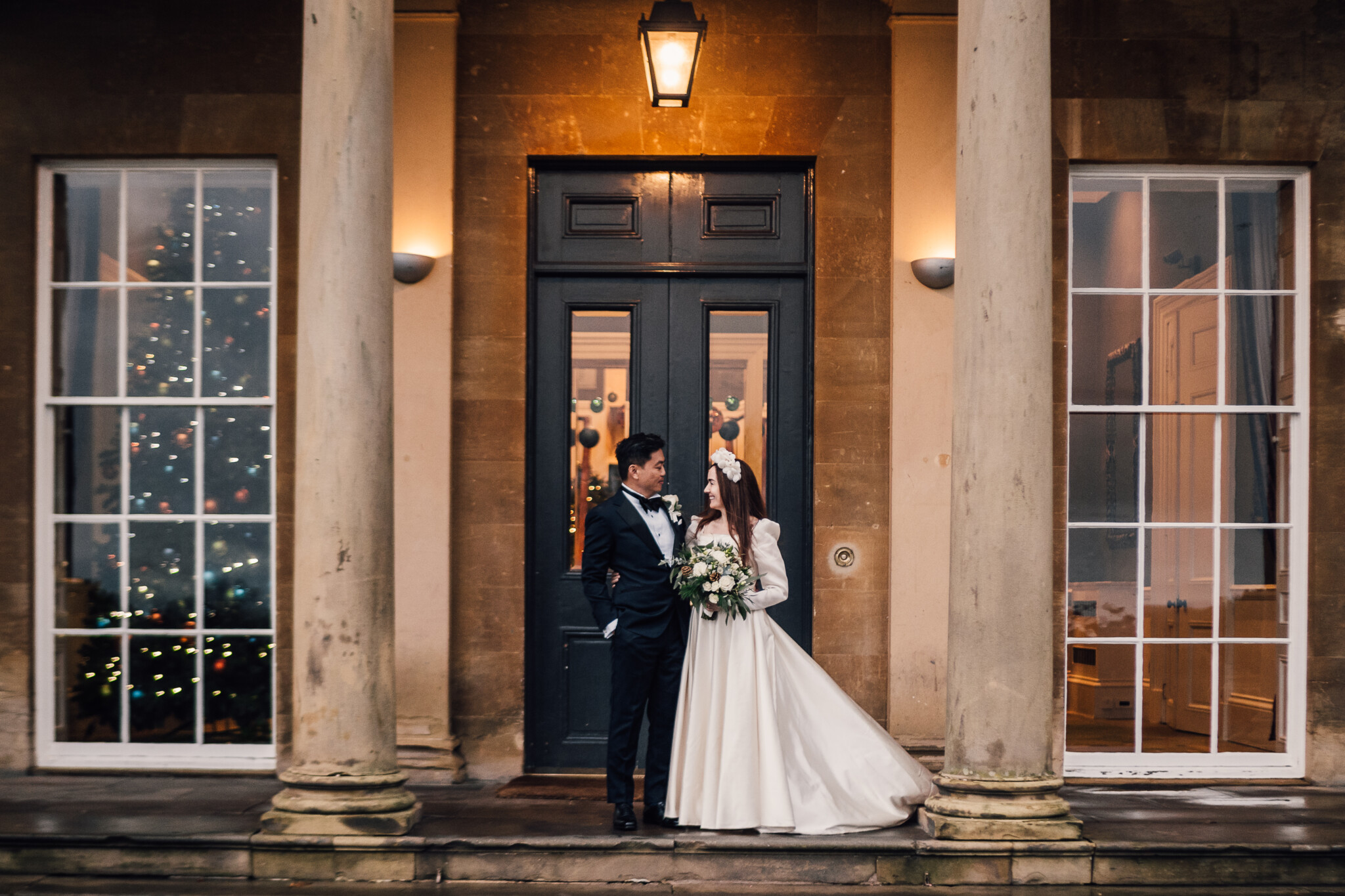 Phillipa Lepley Bride Vanessa Couture Duchess Satin Wedding Dress With Organza Long Sleeves