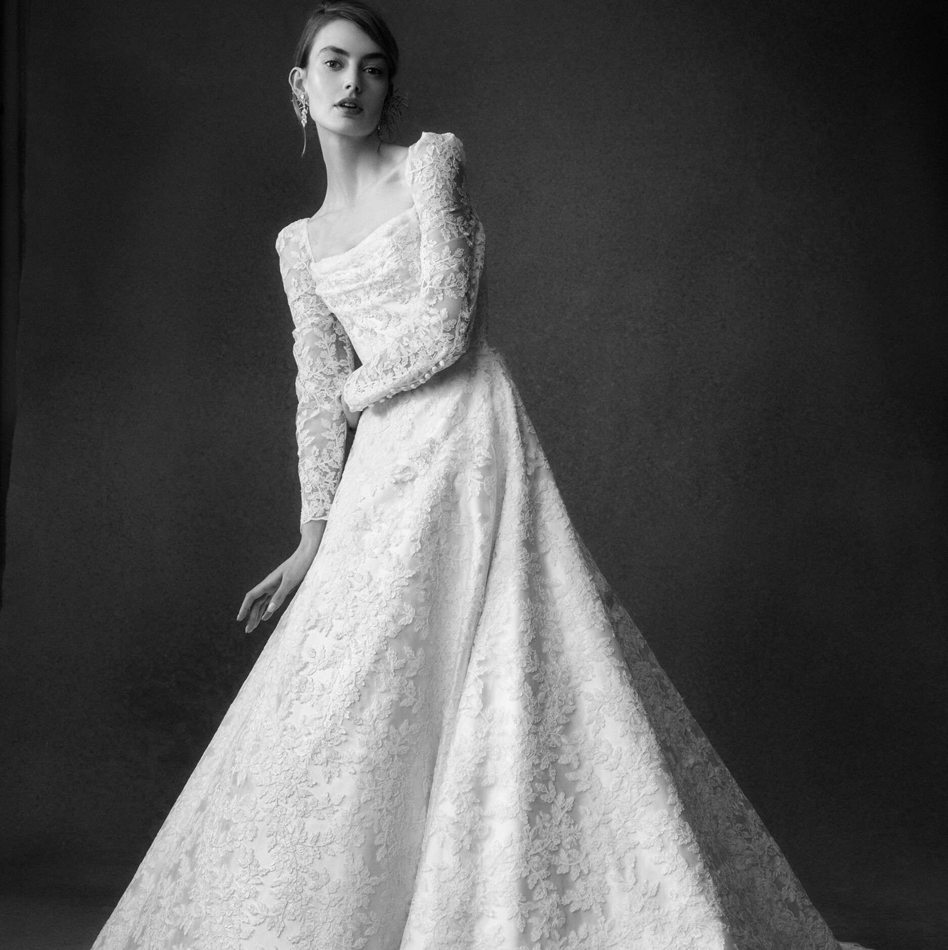 Phillipa Lepley Couture Wedding Dress Radiance Collection Apple & Oak Tied Back