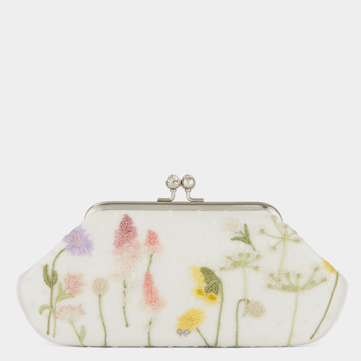 Phillipa Lepley Anya Hindmarch Colloraboration Bespoke Embroidered Maud Clutches Eveningwear And Bridal Bags