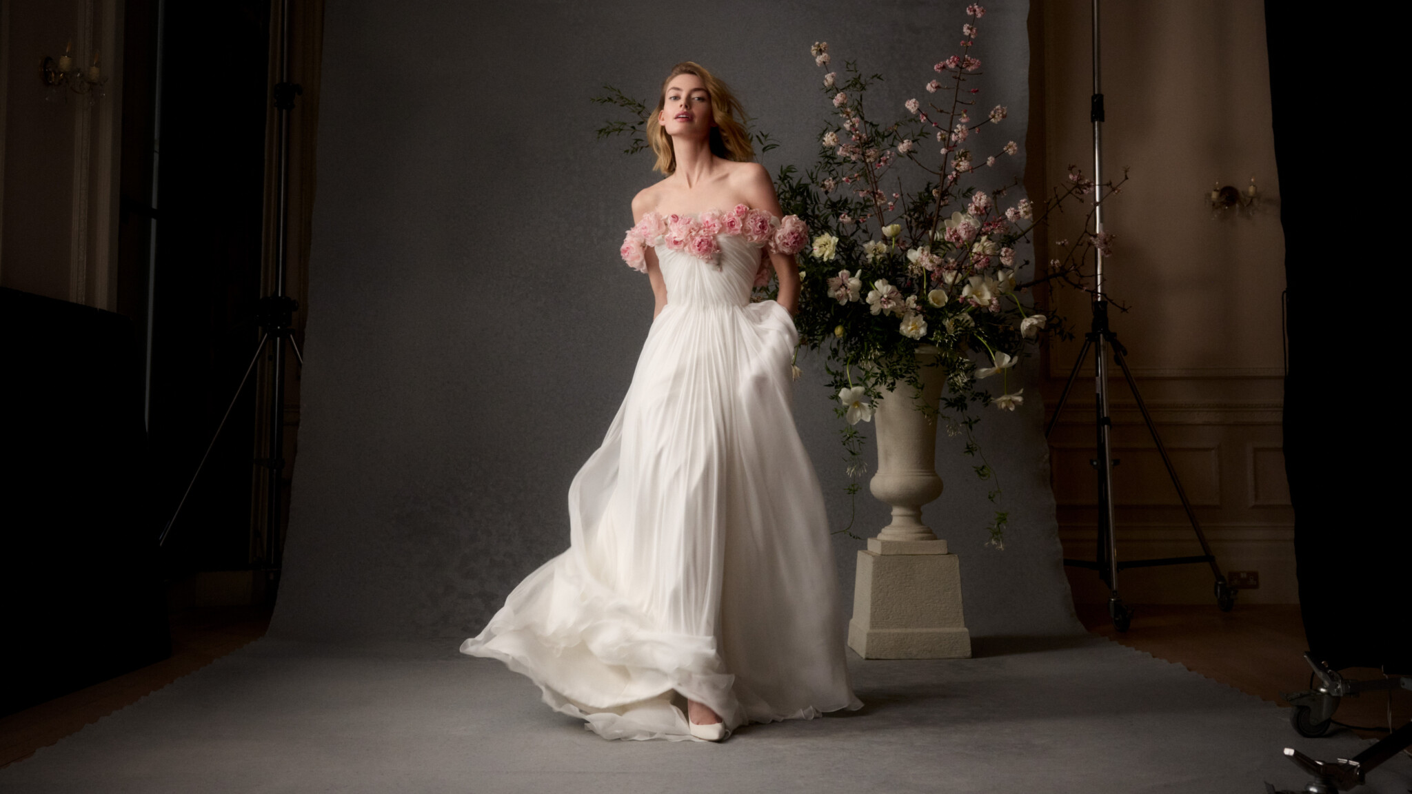 Phillipa Lepley Couture Lightweight Wedding Dress For Beach Wedding