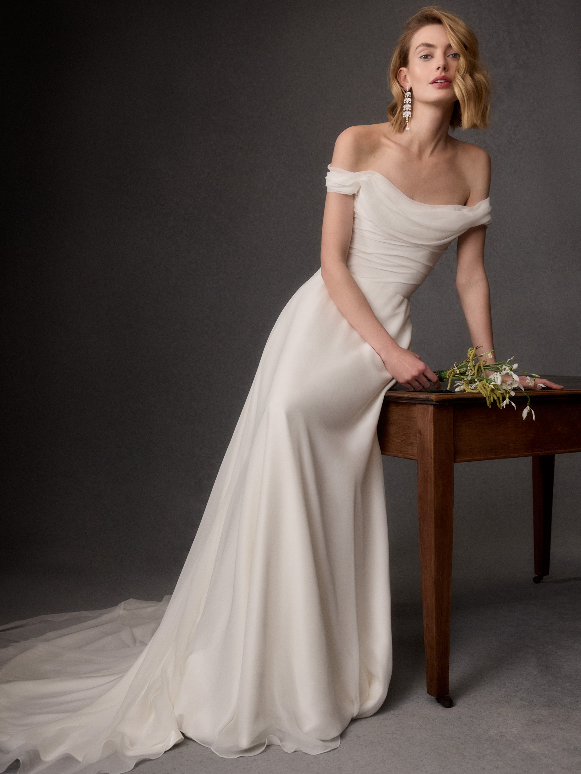 Phillipa Lepley Couture Lightweight Wedding Dress For Beach Wedding