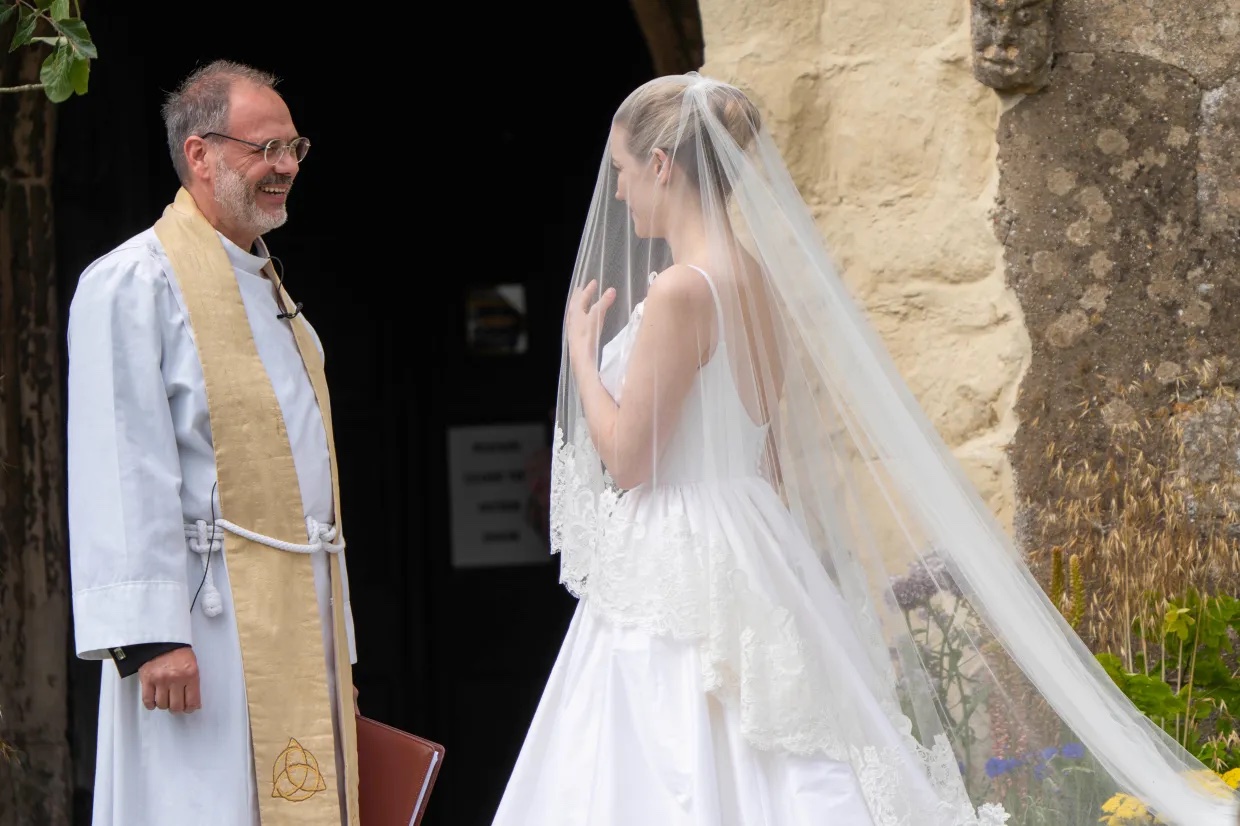 Talulah Riley married Thomas Brodie-Sangster in Hertfordshire wedding Phillipa Lepley Couture