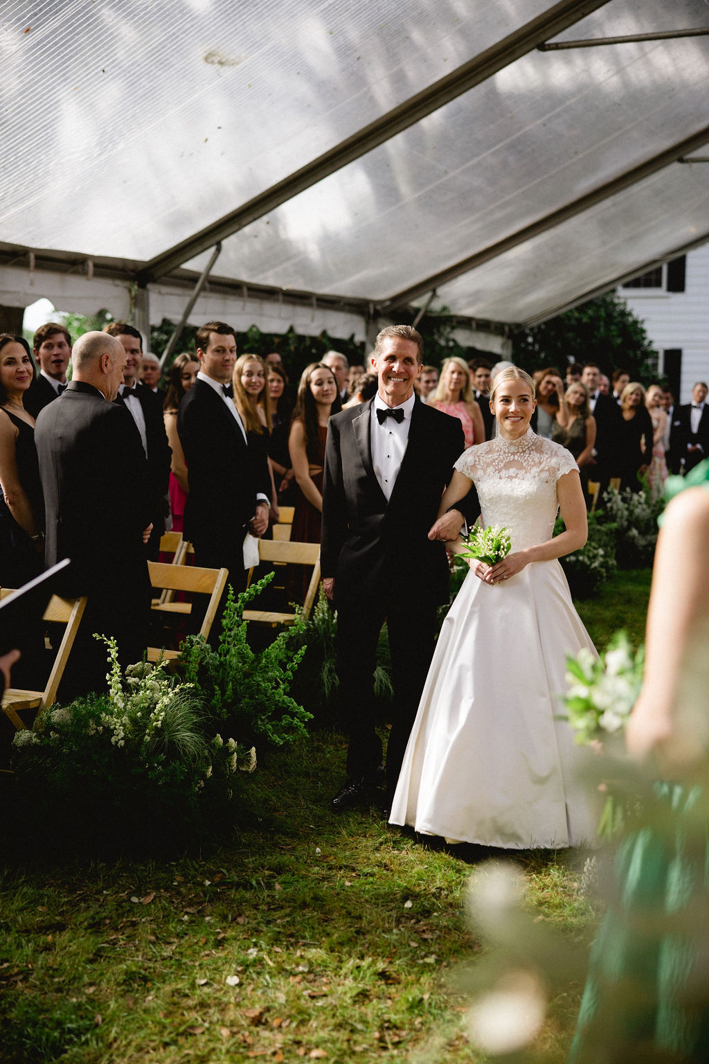 Phillipa Lepley bride Julia High Neck Dropped Waist Wedding Dress With Removable Embroidered Top Charleston Wedding