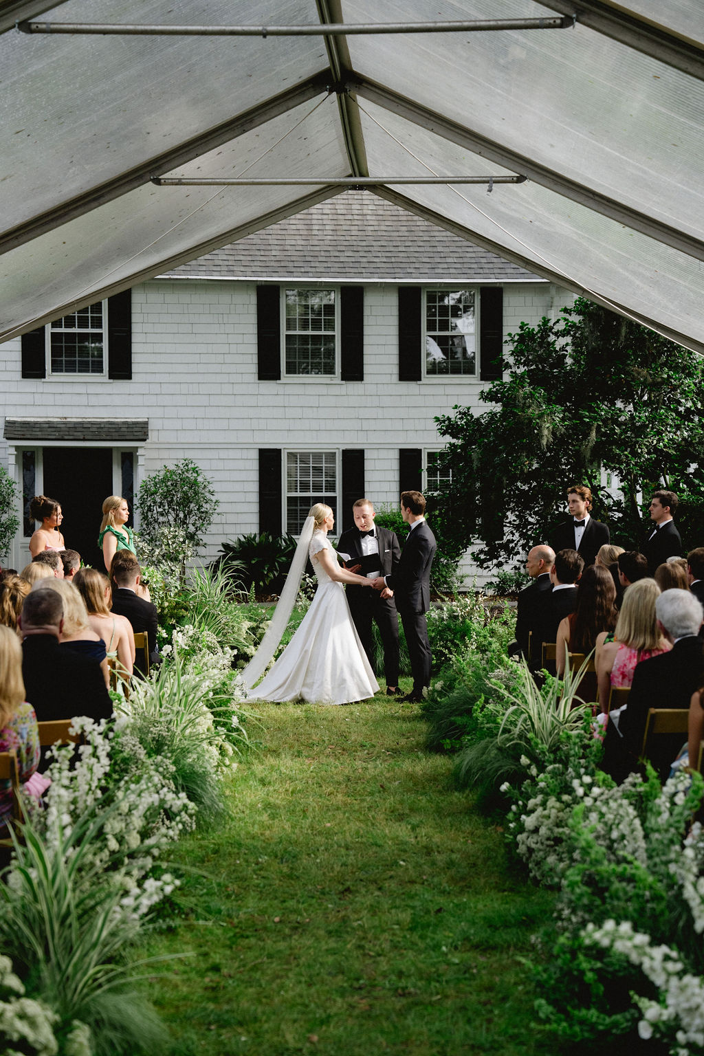 Phillipa Lepley bride Julia High Neck Dropped Waist Wedding Dress With Removable Embroidered Top Charleston Wedding