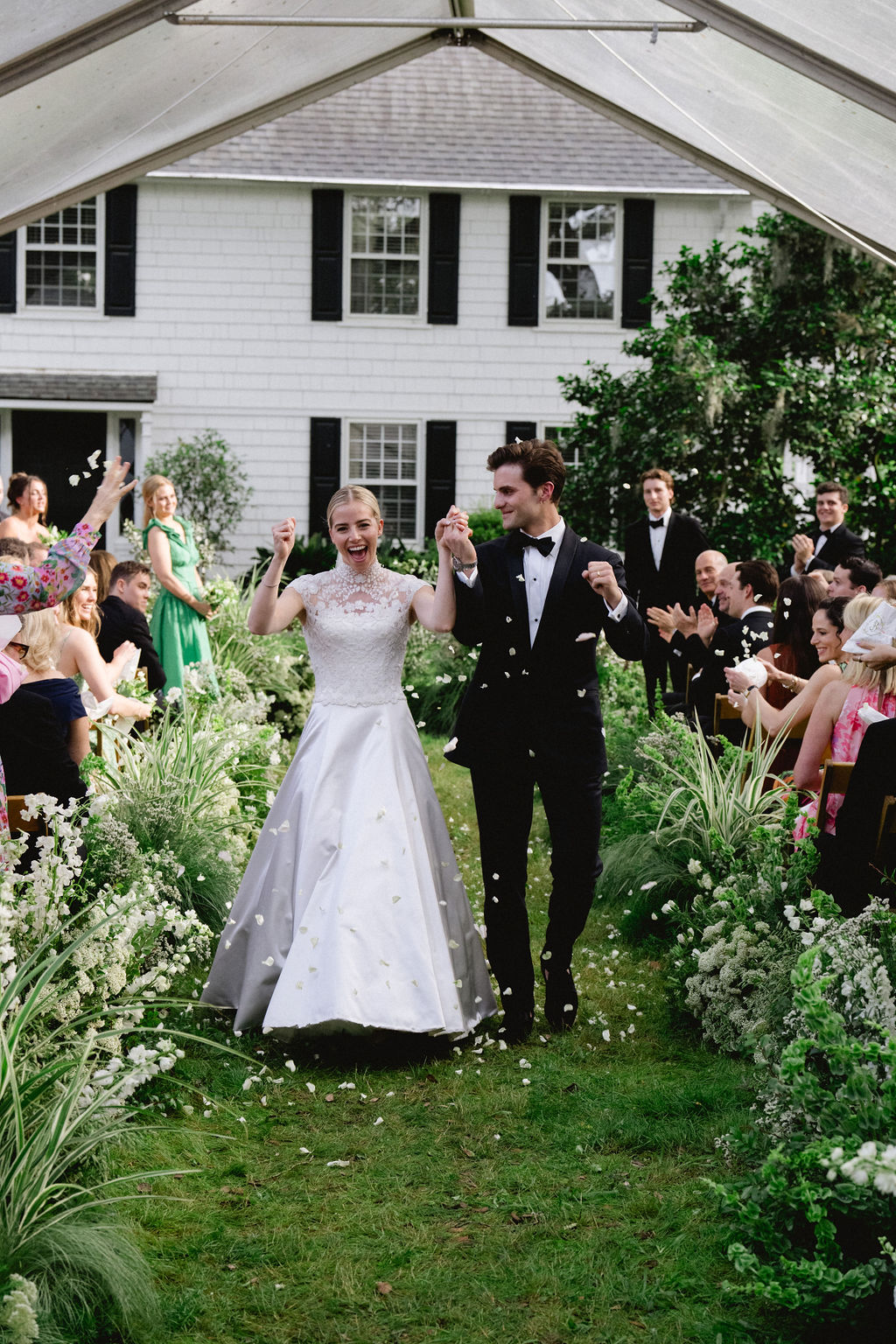 Phillipa Lepley bride Julia High Neck Dropped Waist Wedding Dress With Removable Embroidered Top Charleston Wedding