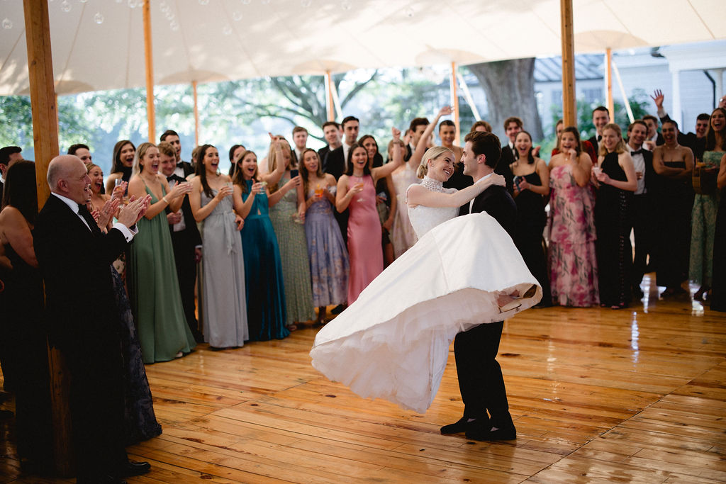 Phillipa Lepley bride Julia High Neck Dropped Waist Wedding Dress With Removable Embroidered Top Charleston Wedding