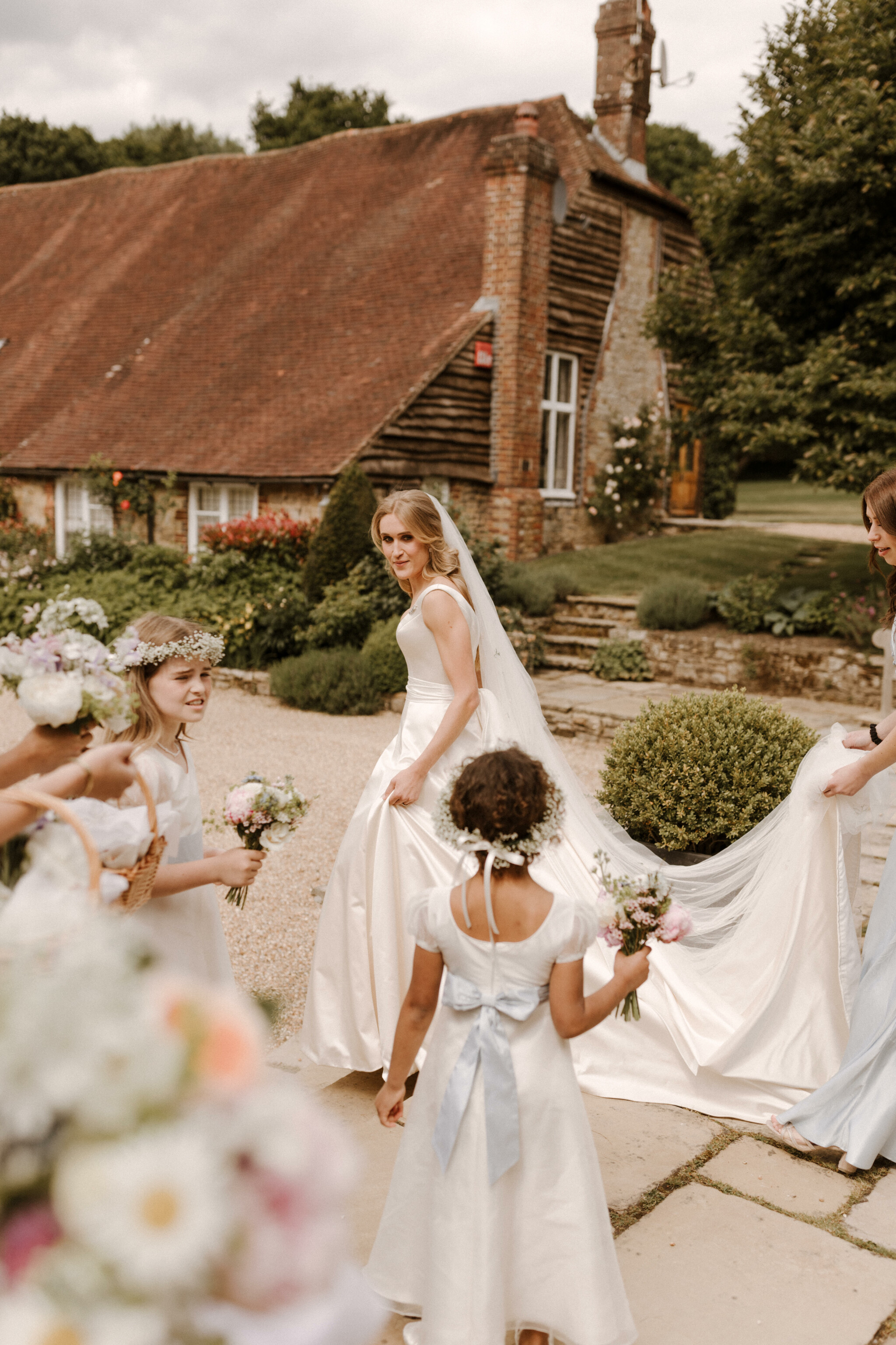 A Quintessential English Country Garden wedding Phillipa Lepley Couture Wedding Dress