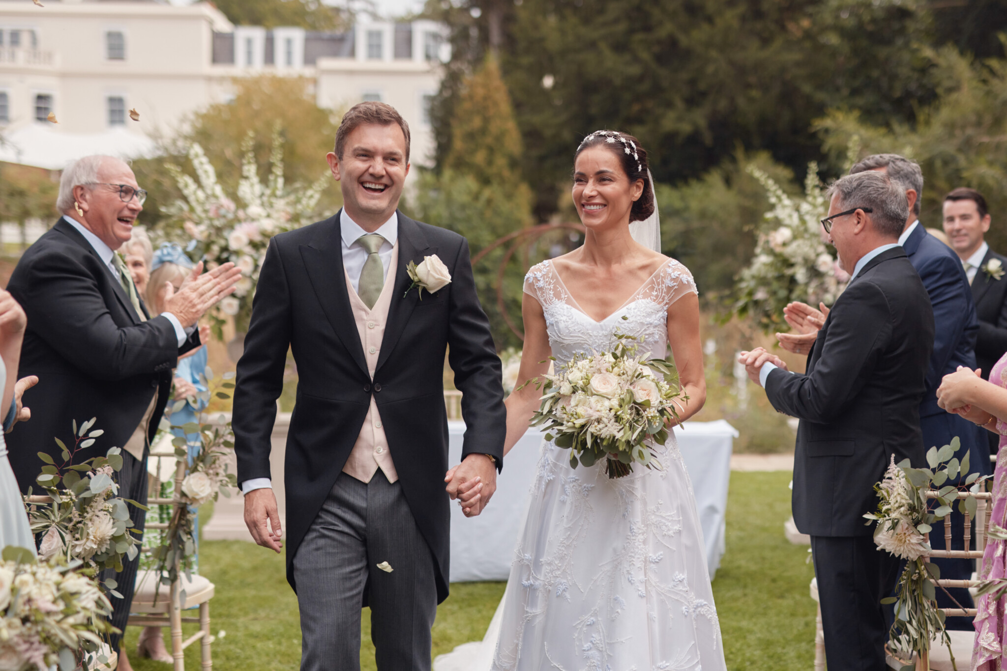 A Quintessential English Country Garden wedding Phillipa Lepley Couture Wedding Dress