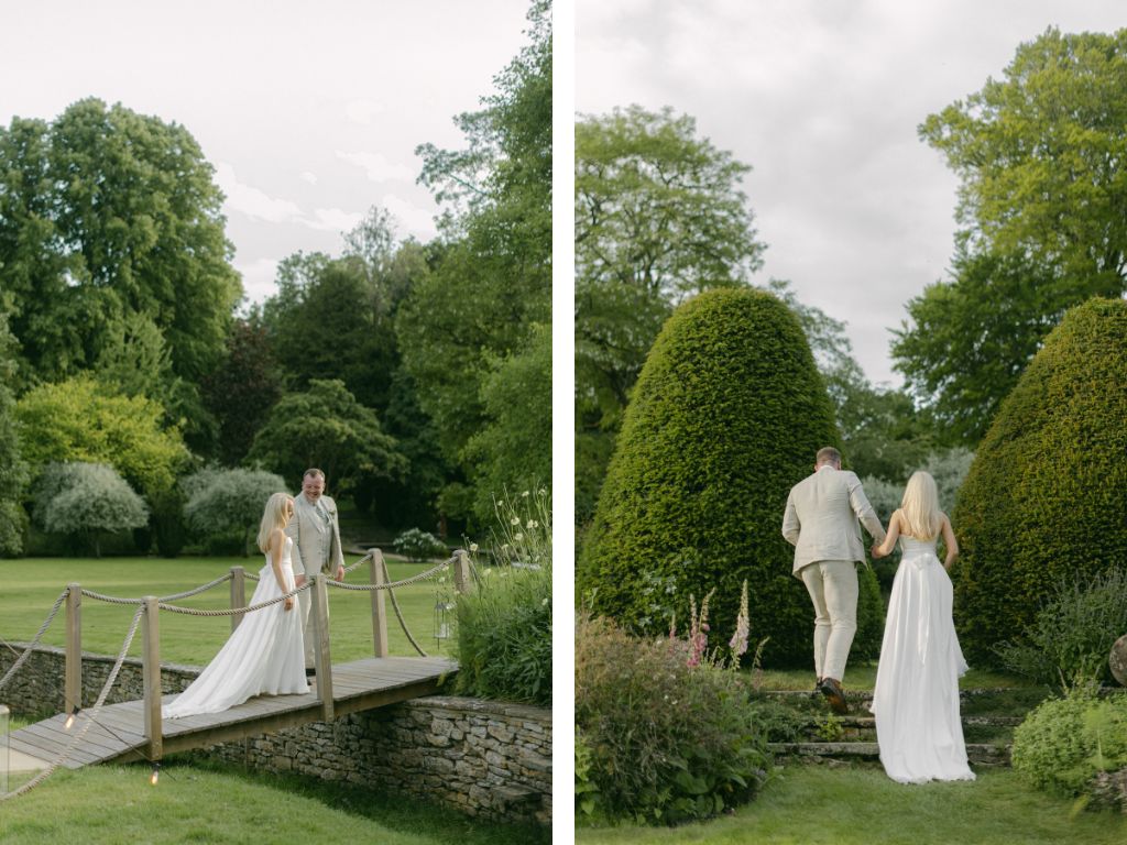 Phillipa Lepley Madeline Satin Chiffon Lace Wedding Dress Wedding At Cornwell Manor