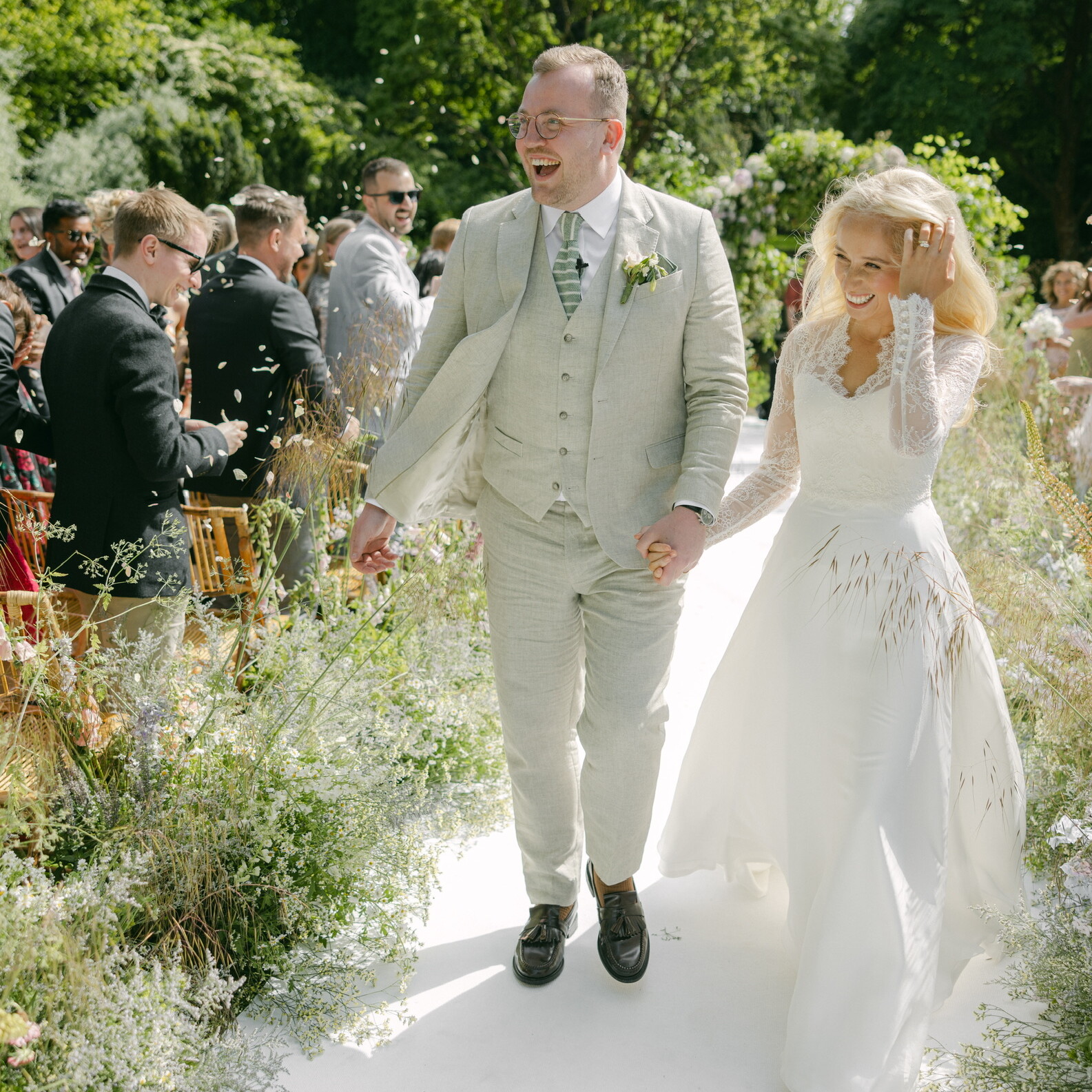 Phillipa Lepley Madeline Satin Chiffon Lace Wedding Dress Wedding At Cornwell Manor