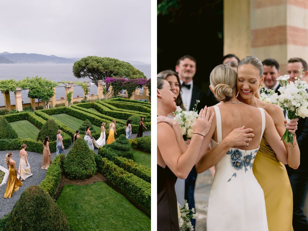 Vogue Wedding Phillipa Lepley Bespoke Wedding Dress Ivory Silk Crepe Fitted Gown With Detachable Cape