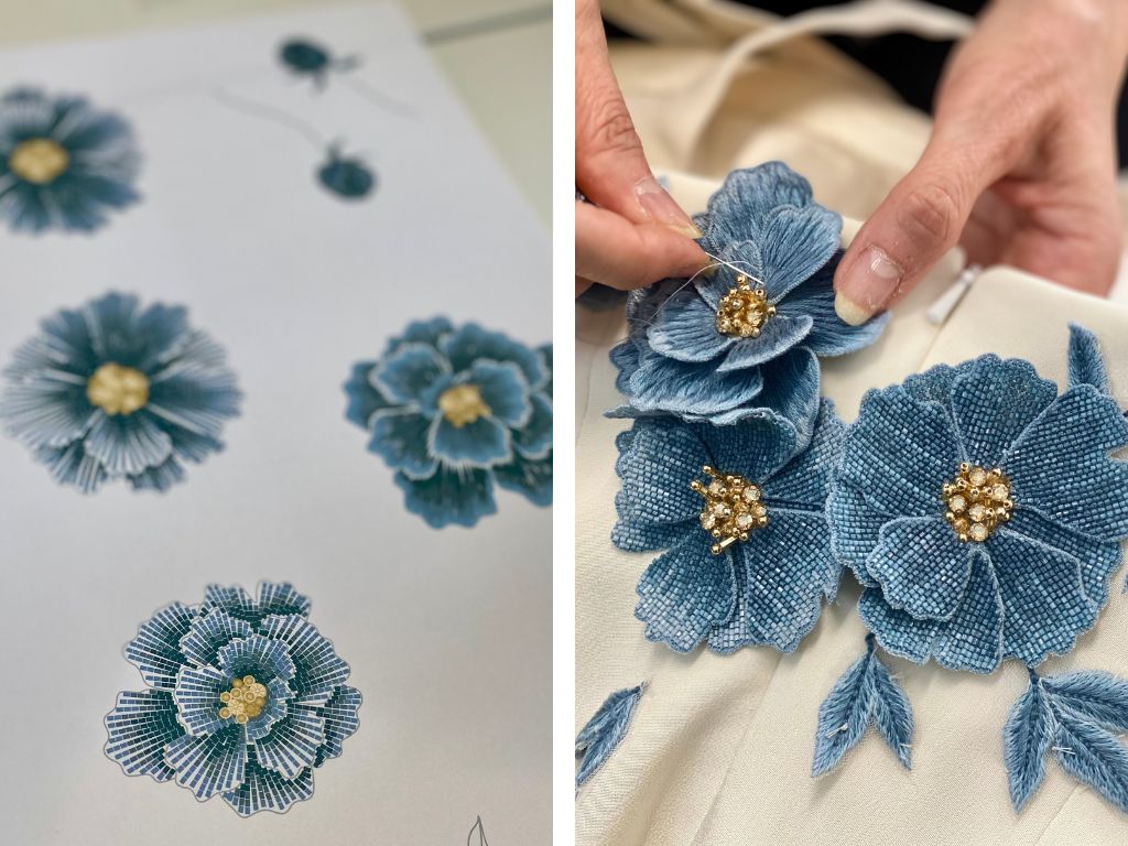 Vogue Wedding Phillipa Lepley Bespoke Wedding Dress Ivory Silk Crepe Fitted Gown With Detachable Cape