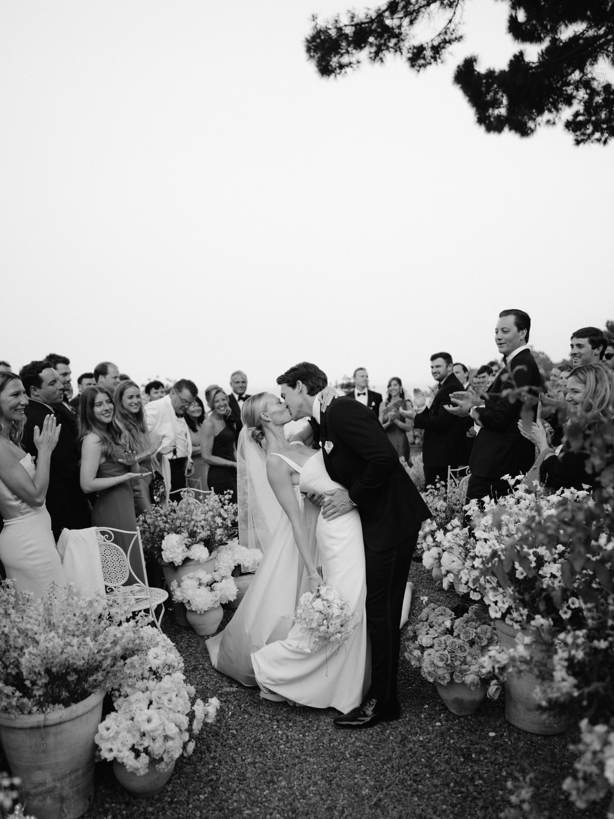 Vogue Wedding Phillipa Lepley Bespoke Wedding Dress Ivory Silk Crepe Fitted Gown With Detachable Cape Portofino Wedding