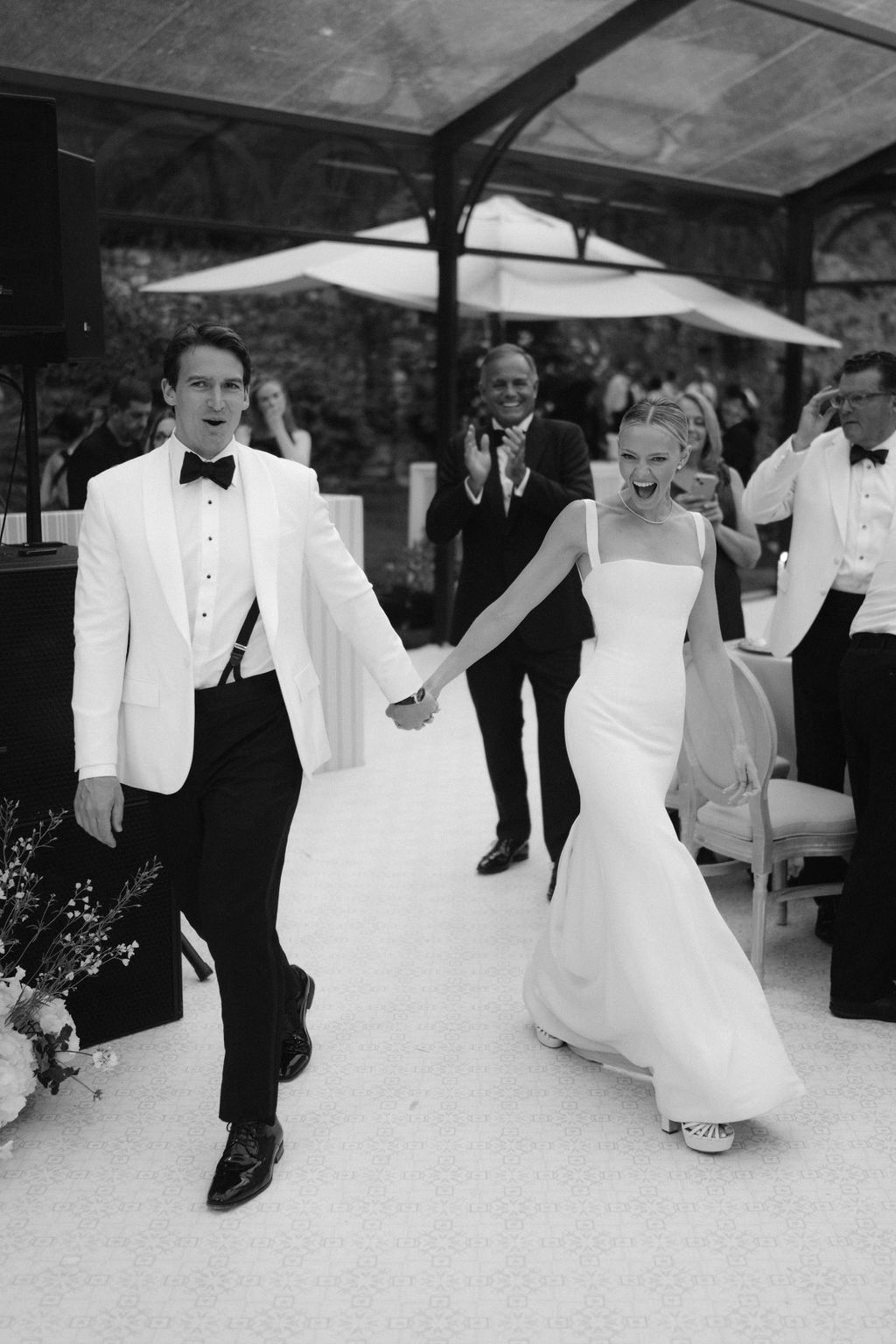 Vogue Wedding Phillipa Lepley Bespoke Wedding Dress Ivory Silk Crepe Fitted Gown With Detachable Cape