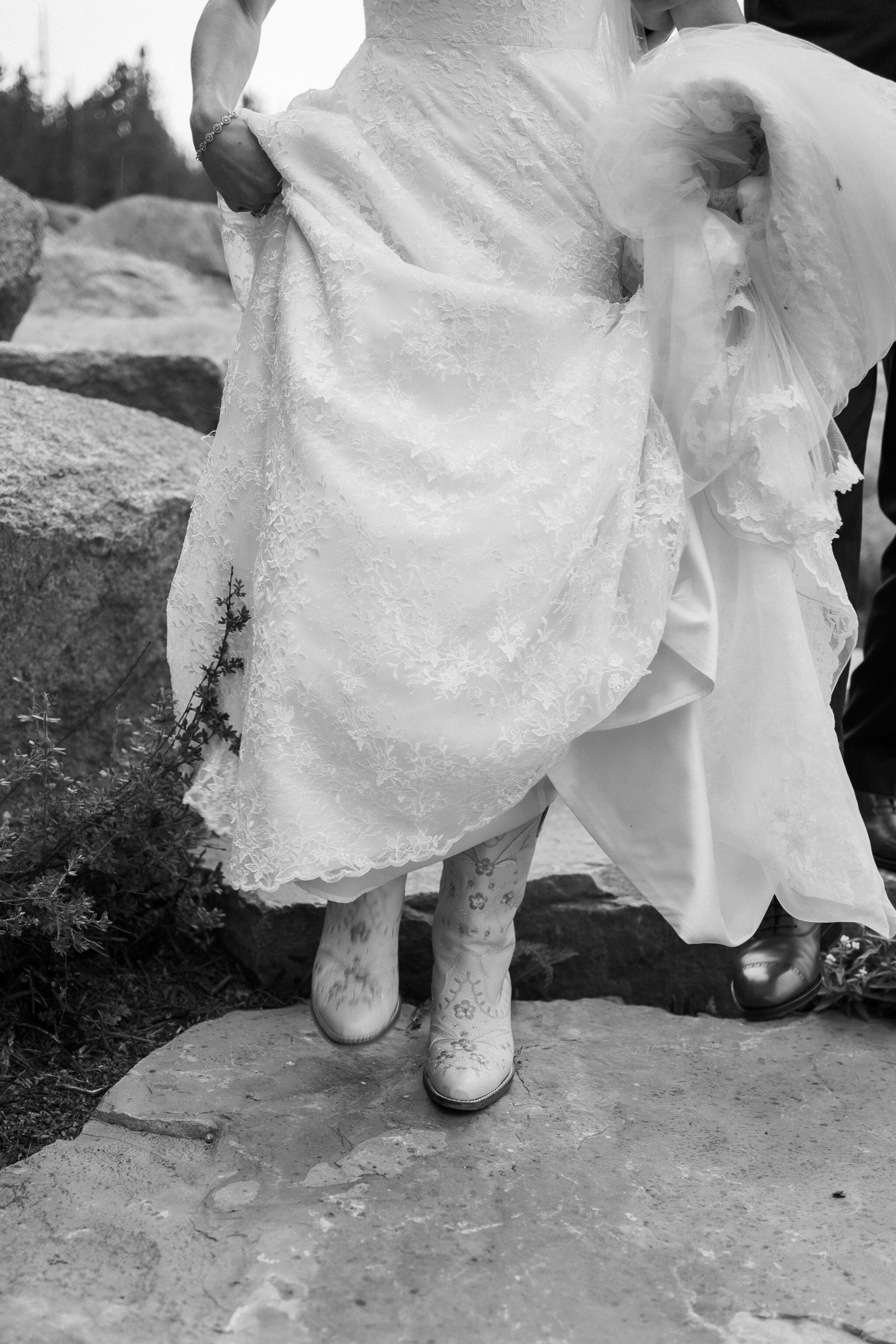 Phillipa Lepley Bride Alex Couture Bespoke Lace Wedding Dress With Straps Lace Wedding Veil Montana Wedding