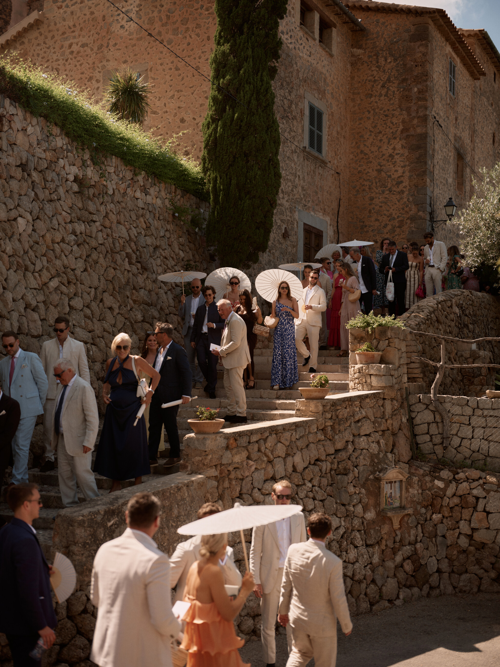 Phillipa Lepley Bride Georgiana Mallorca Wedding Bespoke High Neck Duchess Satin Wedding Dress with Floral Hand Embroidery