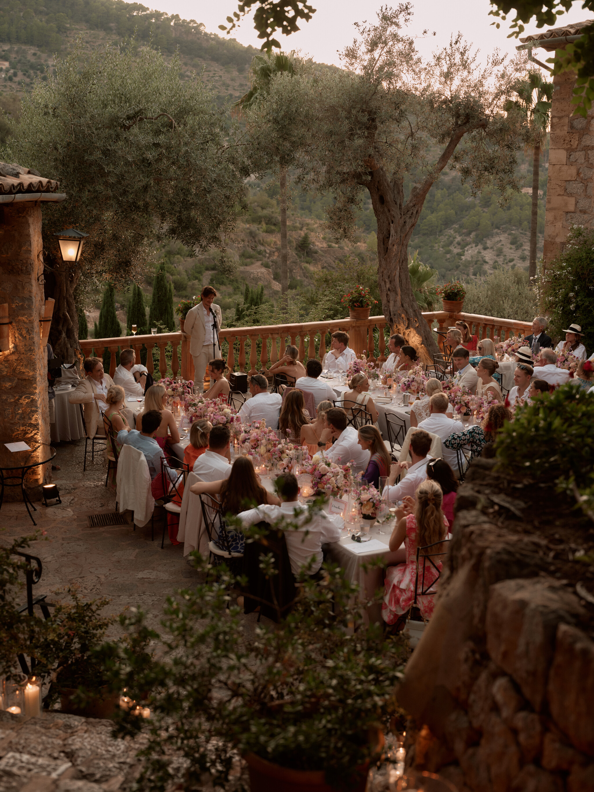 Phillipa Lepley Bride Georgiana Mallorca Wedding Bespoke High Neck Duchess Satin Wedding Dress with Floral Hand Embroidery