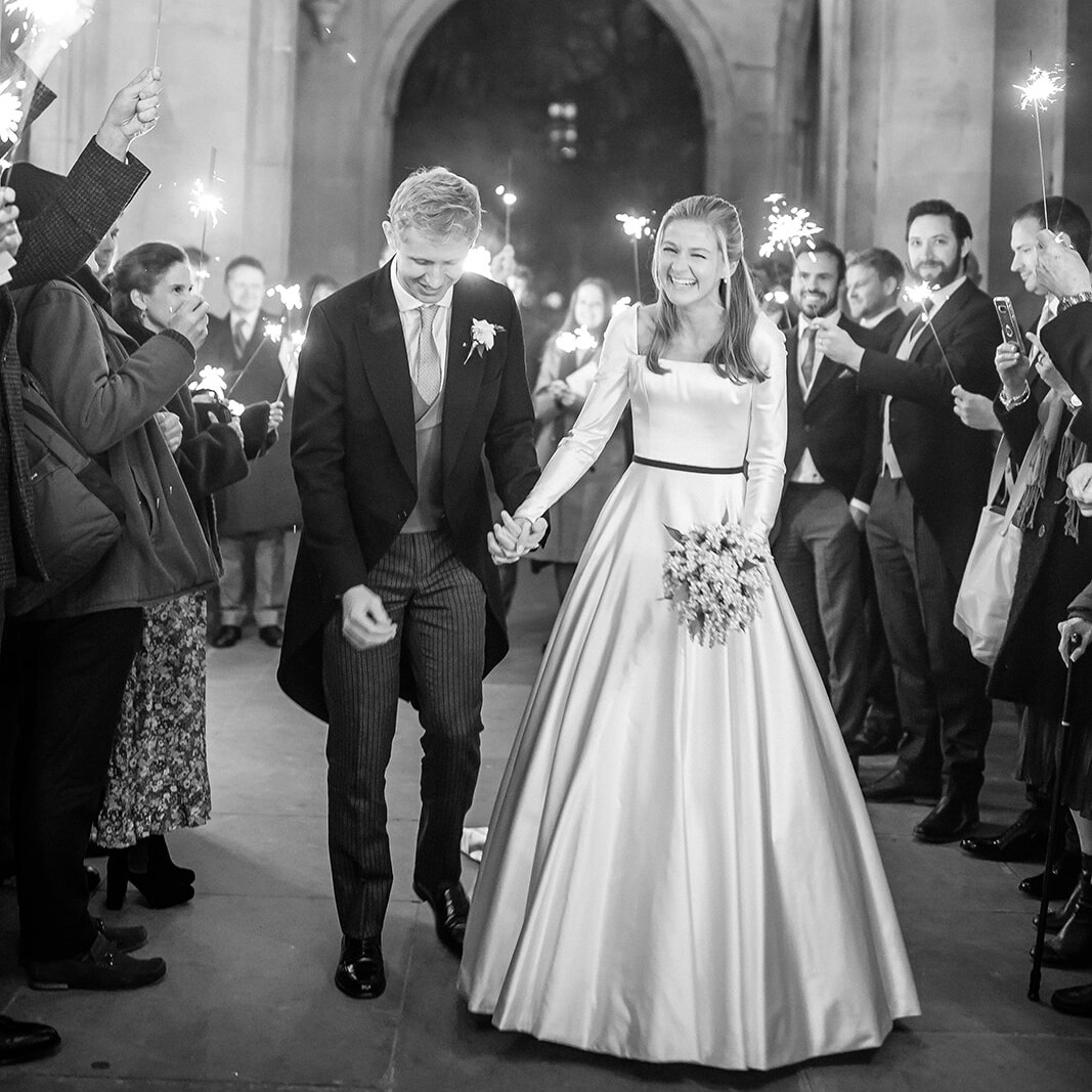 Phillipa Lepley bride Olivia bespoke ivory Italian duchess satin wedding dress winter church wedding hand embroidered veil