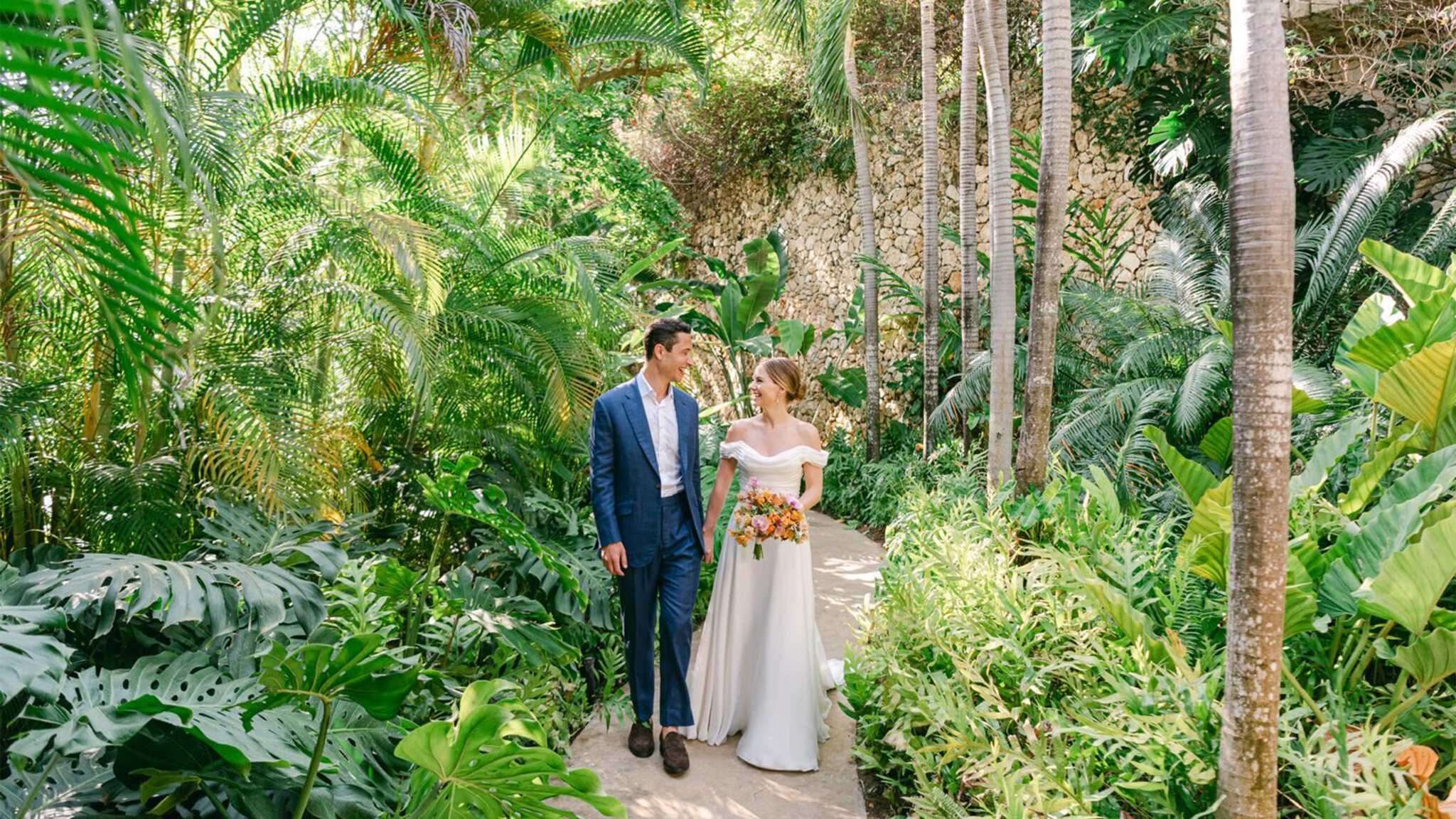 Phillipa Lepley bride Hannah Bespoke Chiffon Draped Wedding Dress Destination Wedding in Jamaica Beach Wedding