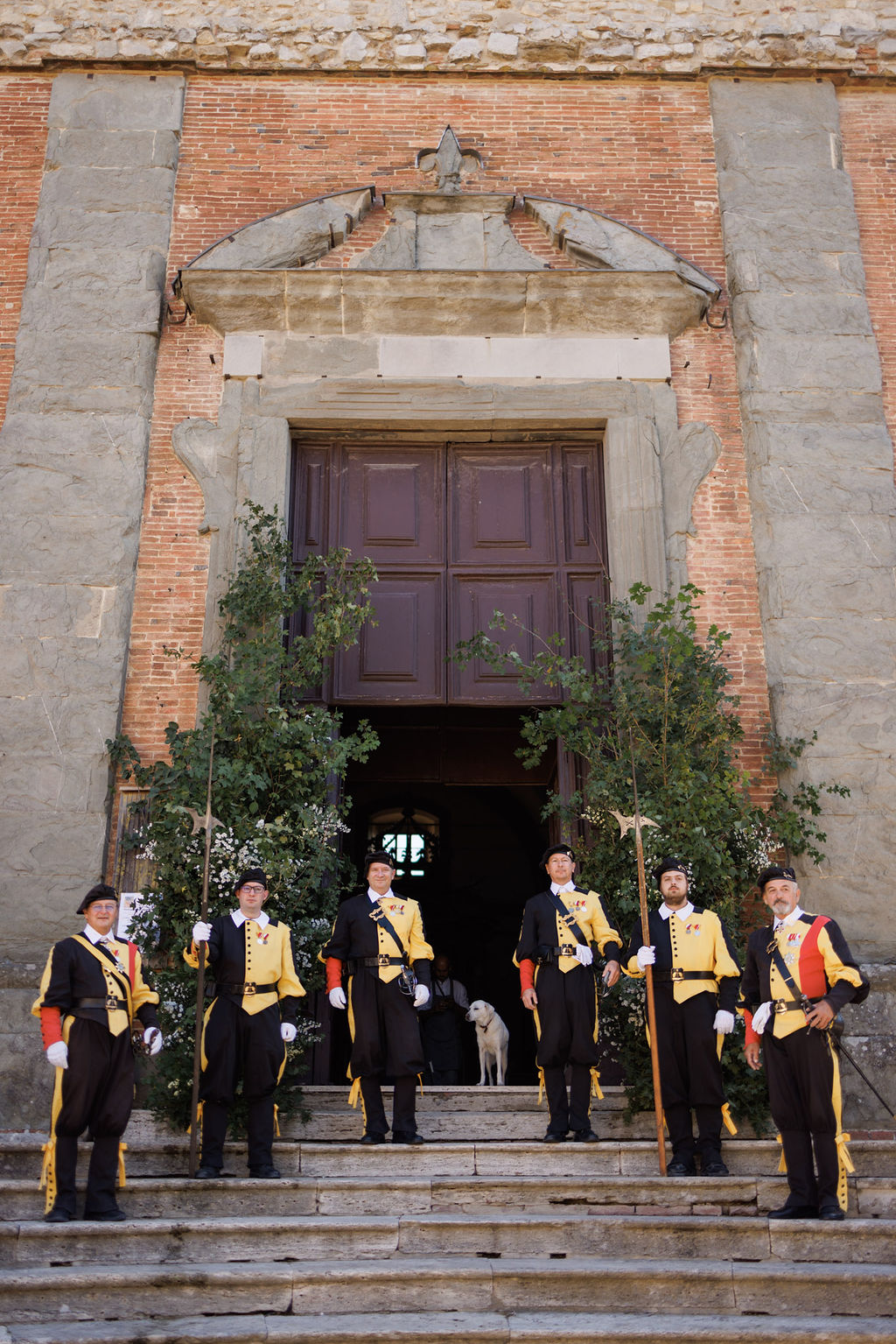 Phillipa Lepley bride Tatiana Silk Crepe and Duchess Satin Wedding Dress Bespoke Personal Embroidery Tuscany Italian Wedding