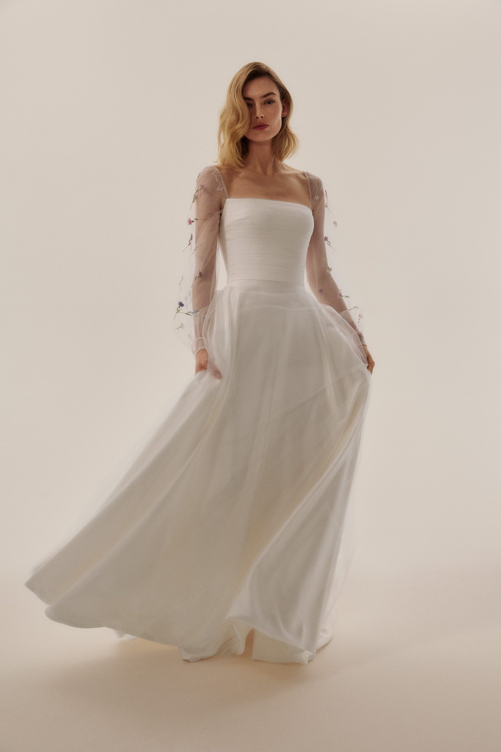 Phillipa Lepley Couture Wedding Dress Grace Collection Vienna Tulle Cornflower