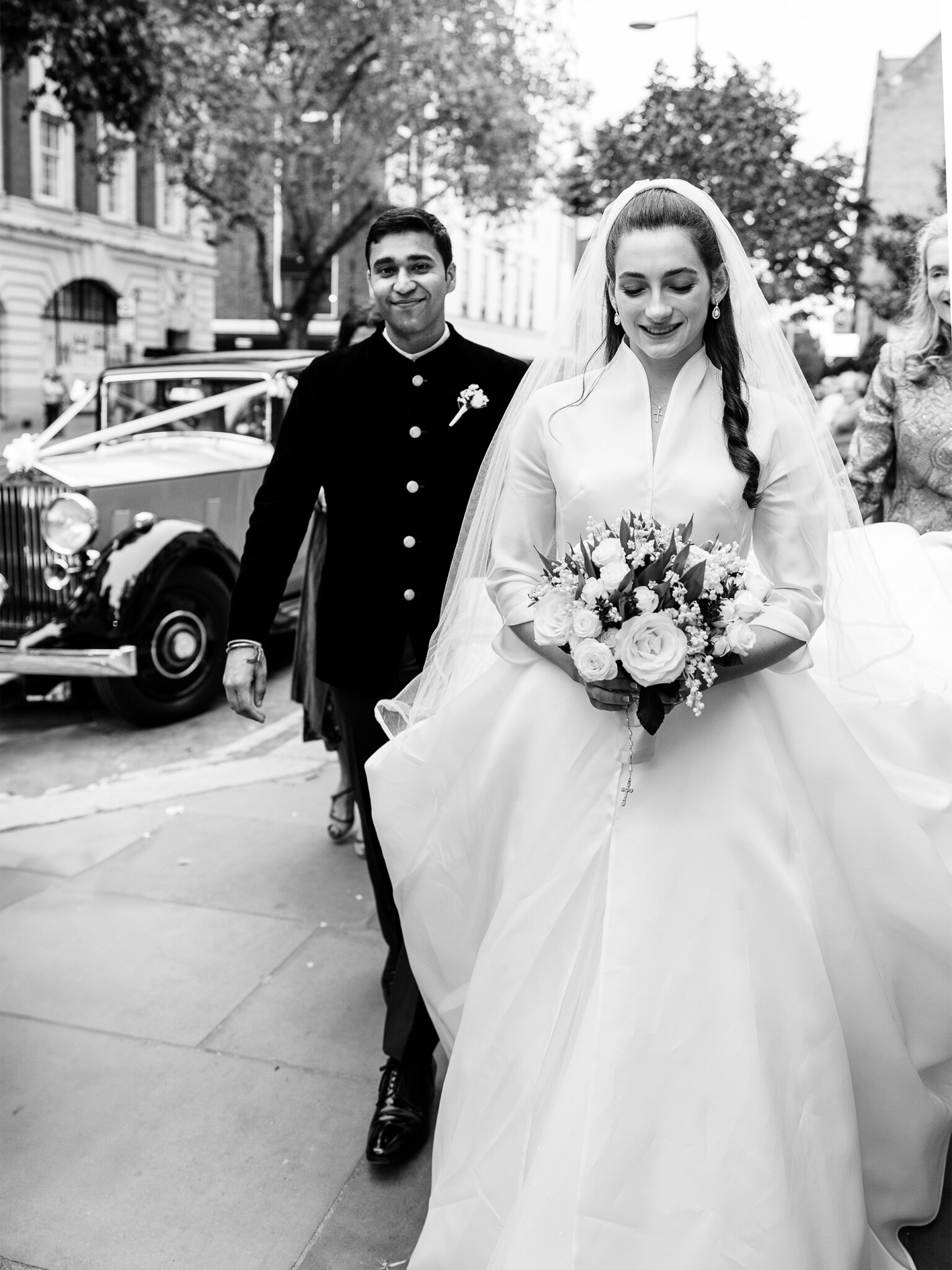 Phillipa Lepley bride Julia Bespoke Wedding Dress London Wedding Three Dresses in One Bridal Coat