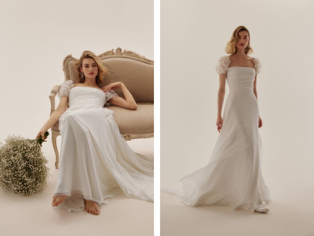 Phillipa Lepley Couture Wedding Dress Grace Collection Venice Butterfly Leaves