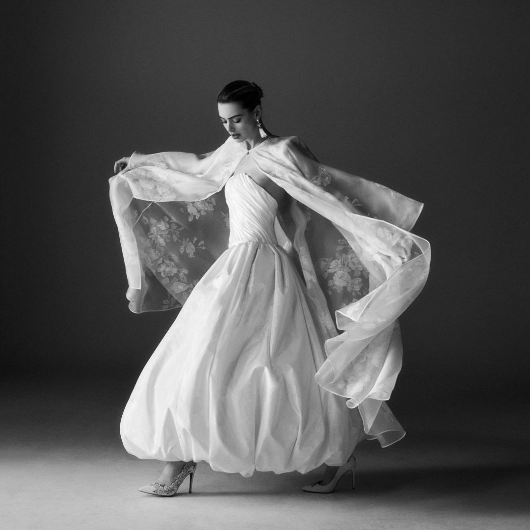 Phillipa Lepley Couture Wedding Dress Grace Collection Bubble Fleur and Coat