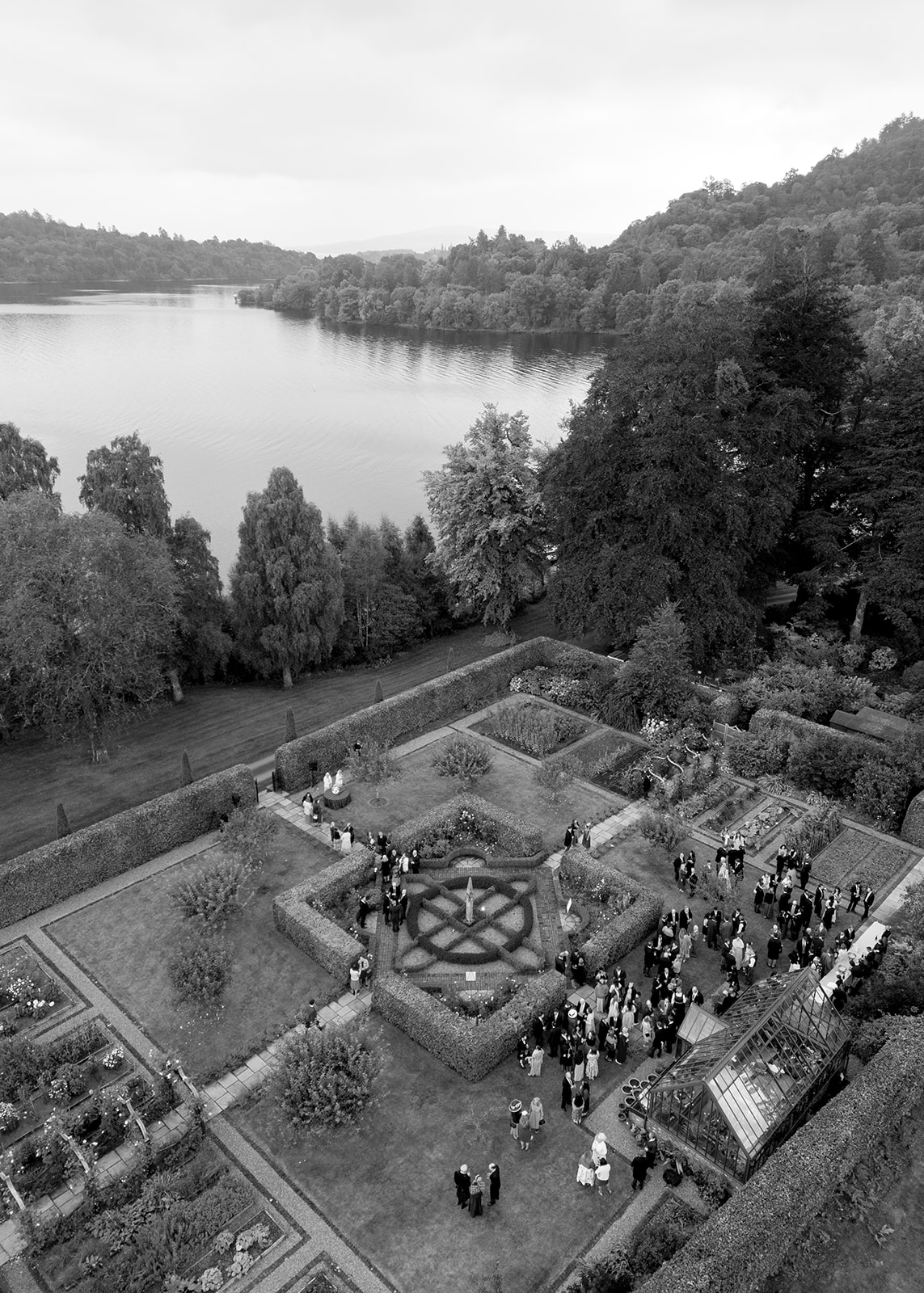 Phillipa Lepley Bride Georgina Loch Lomond Wedding Simple Duchess Satin Couture Long Sleeve Wedding Dress With Lace Silk Tulle Veil