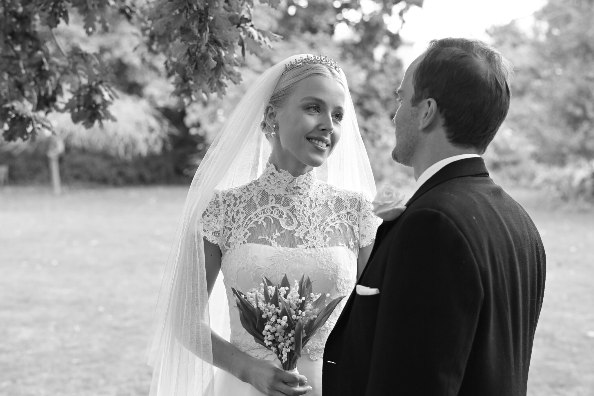 Phillipa Lepley Bride Amelia Strapless Satin Wedding Dress With Detachable Lace High Neck Top And Silk Tulle Veil London City Wedding