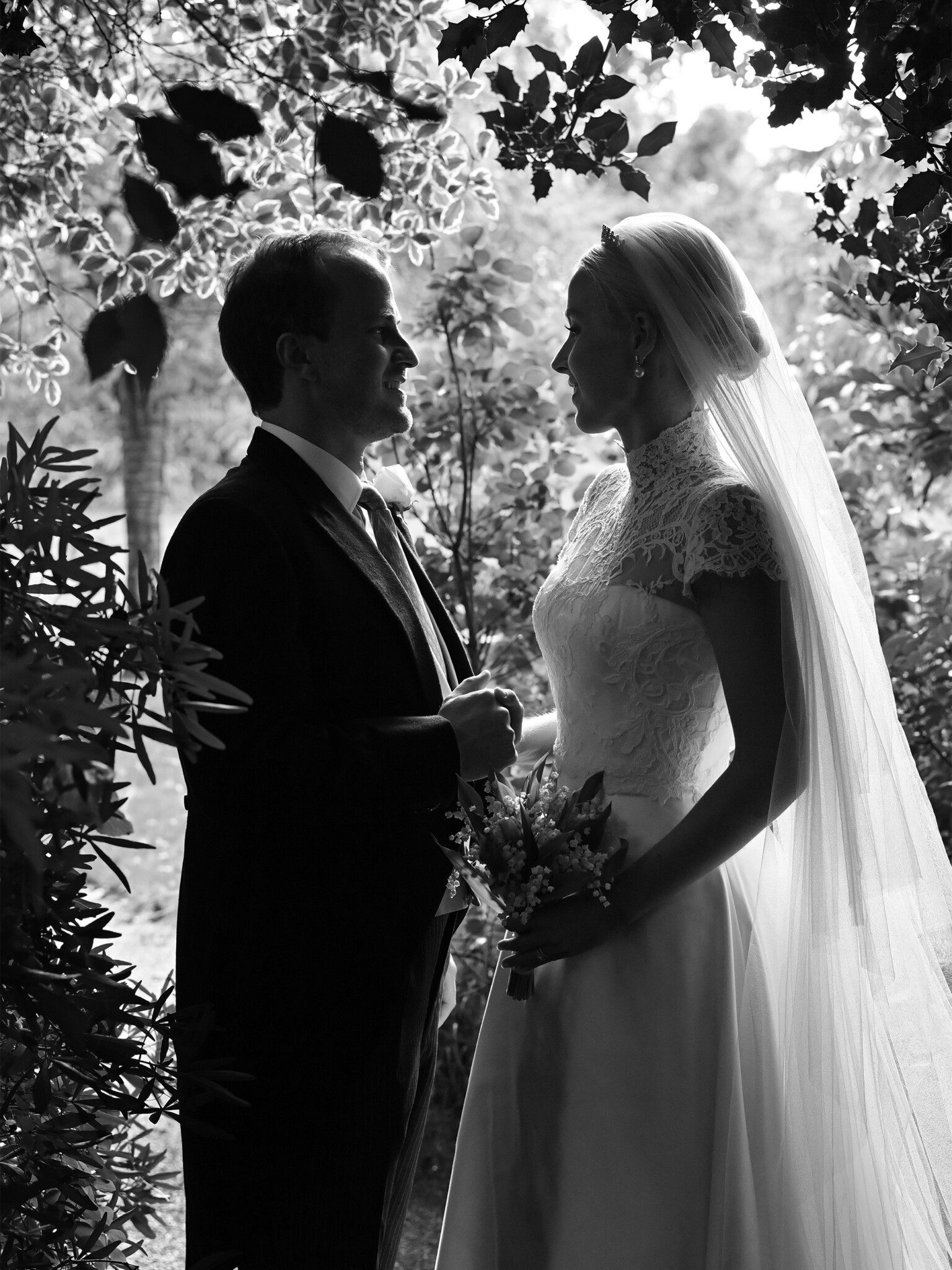 Phillipa Lepley Bride Amelia Strapless Satin Wedding Dress With Detachable Lace High Neck Top And Silk Tulle Veil London City Wedding