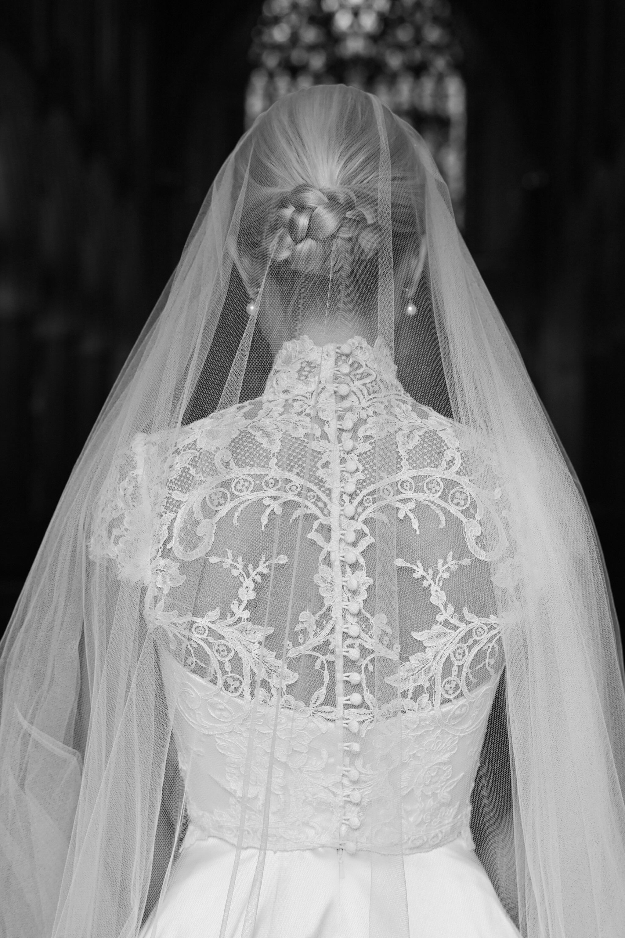 Phillipa Lepley Bride Amelia Strapless Satin Wedding Dress With Detachable Lace High Neck Top And Silk Tulle Veil London City Wedding