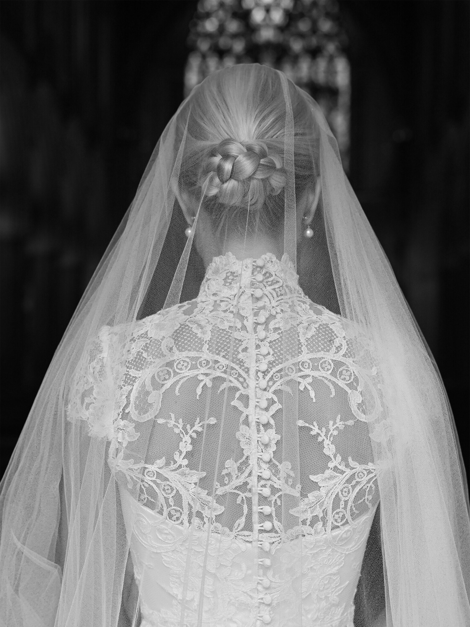 Phillipa Lepley Bride Amelia Strapless Satin Wedding Dress With Detachable Lace High Neck Top And Silk Tulle Veil London City Wedding