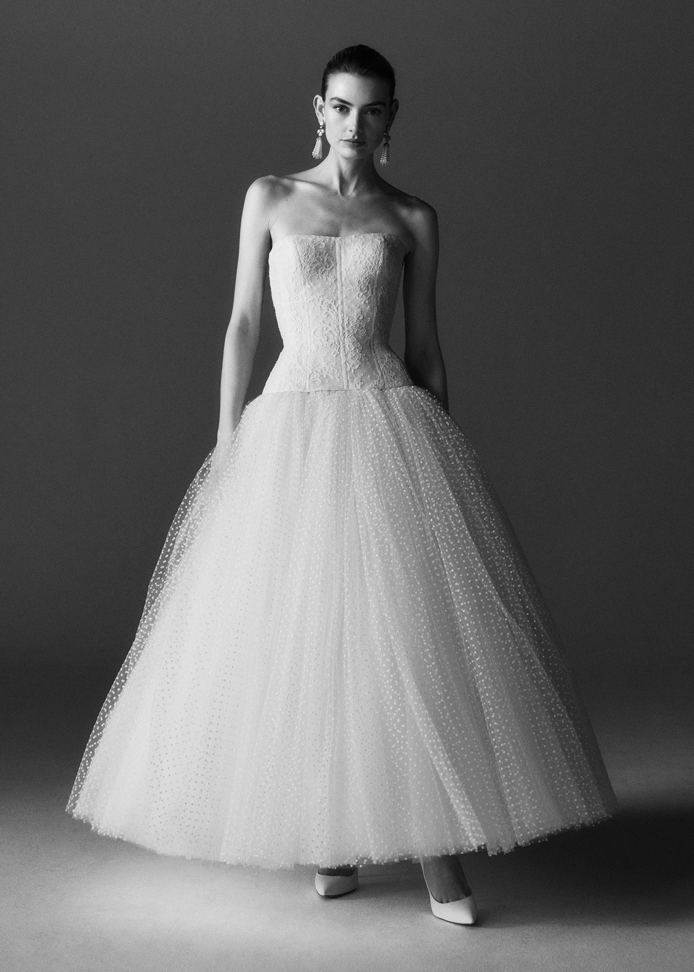 Phillipa Lepley Couture Wedding Dress Grace Collection Wild Primrose Corset and Dotty Belgravia Skirt