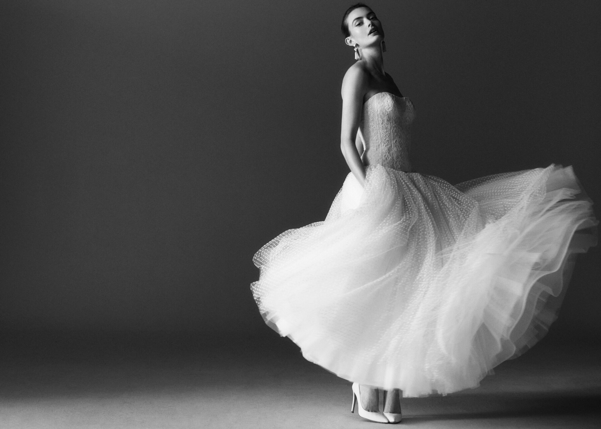 Phillipa Lepley Couture Wedding Dress Grace Collection Wild Primrose Corset and Dotty Belgravia Skirt