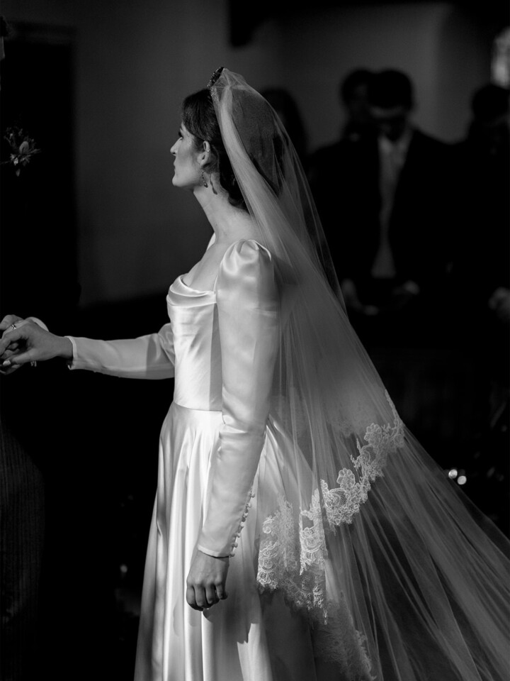 Phillipa Lepley Real Bride Georgina Duchess Satin Wedding Dress